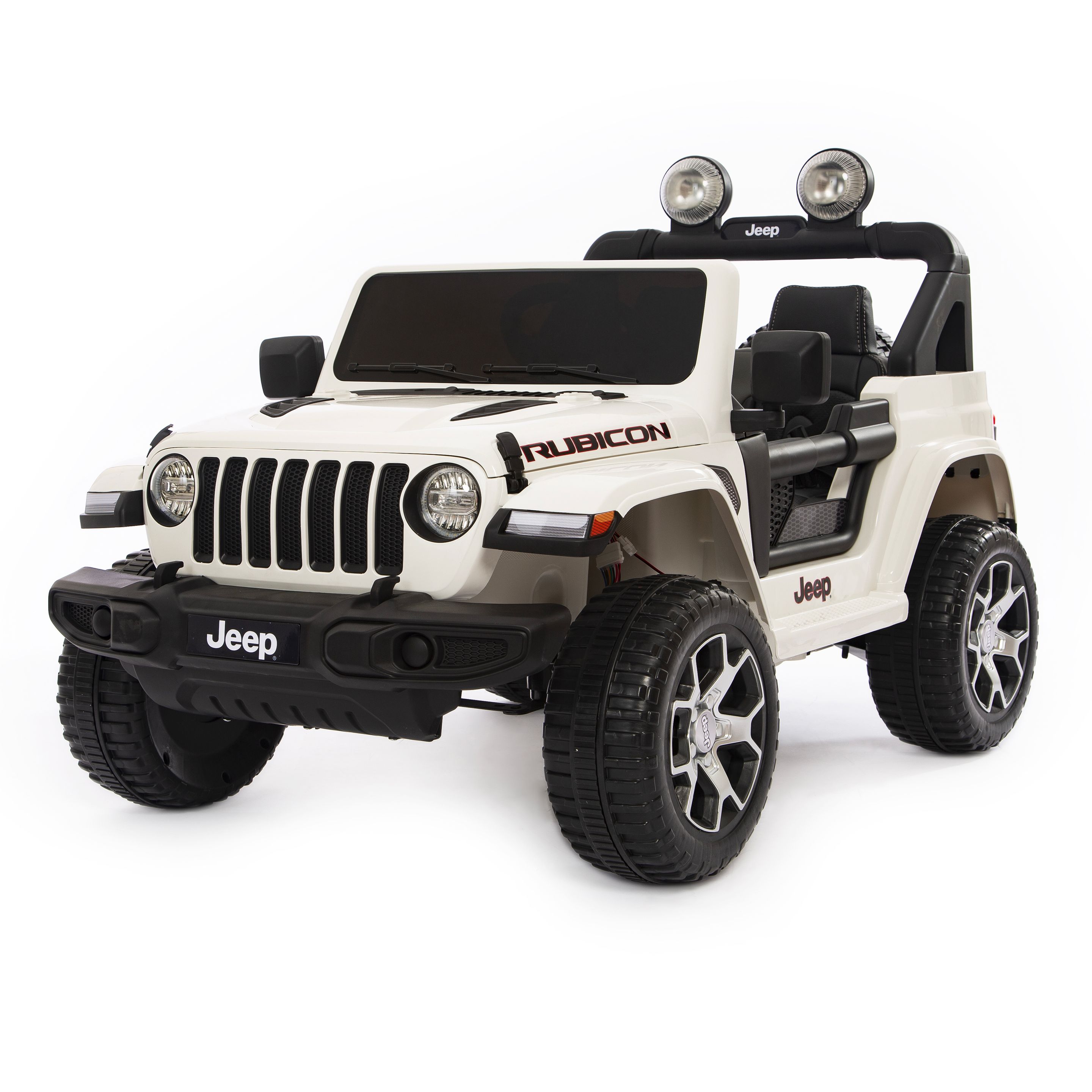 Jeep Wrangler Rubicon elettrica per bambini a 12V con 2 posti 