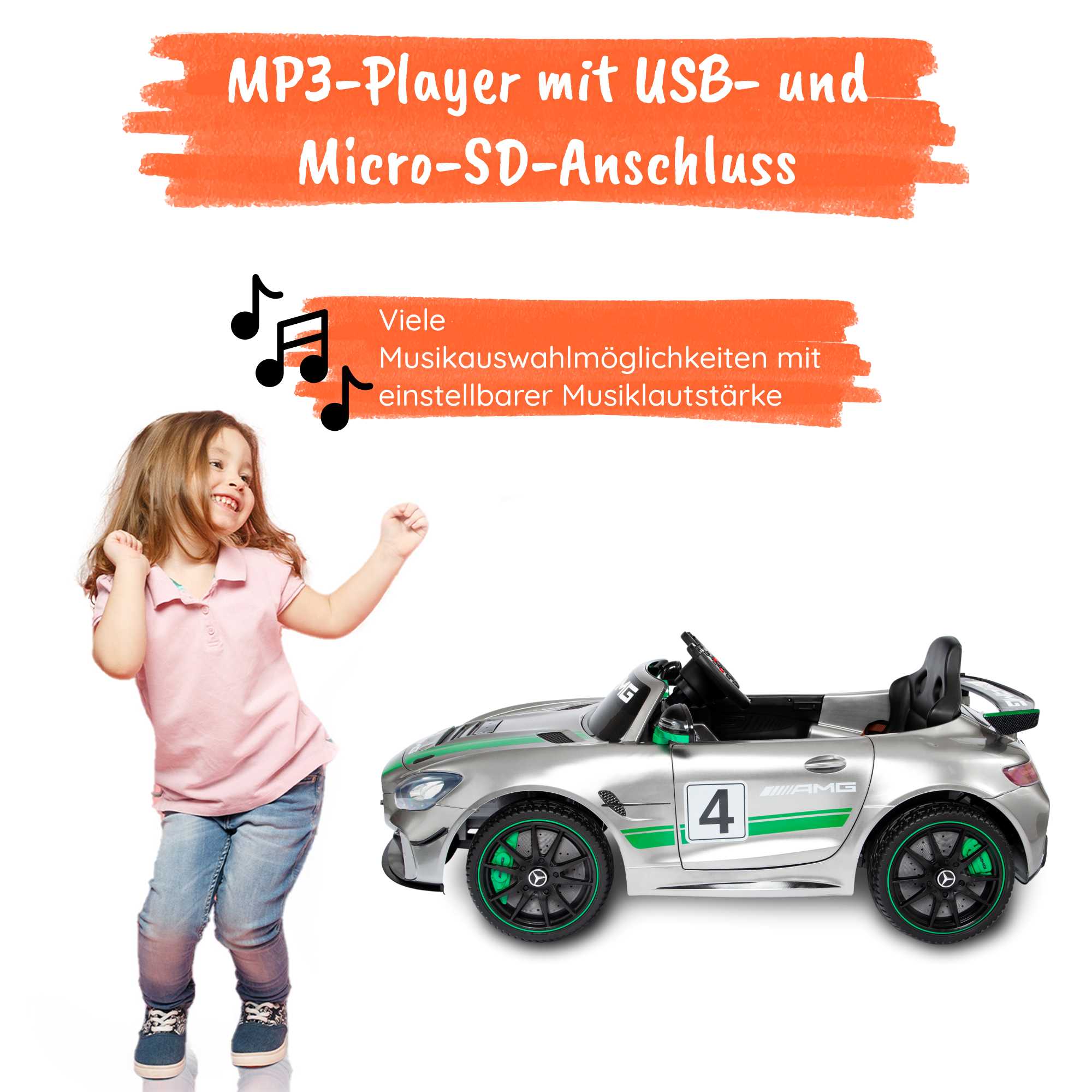 Mercedes GT4 AMG für Kinder MP3