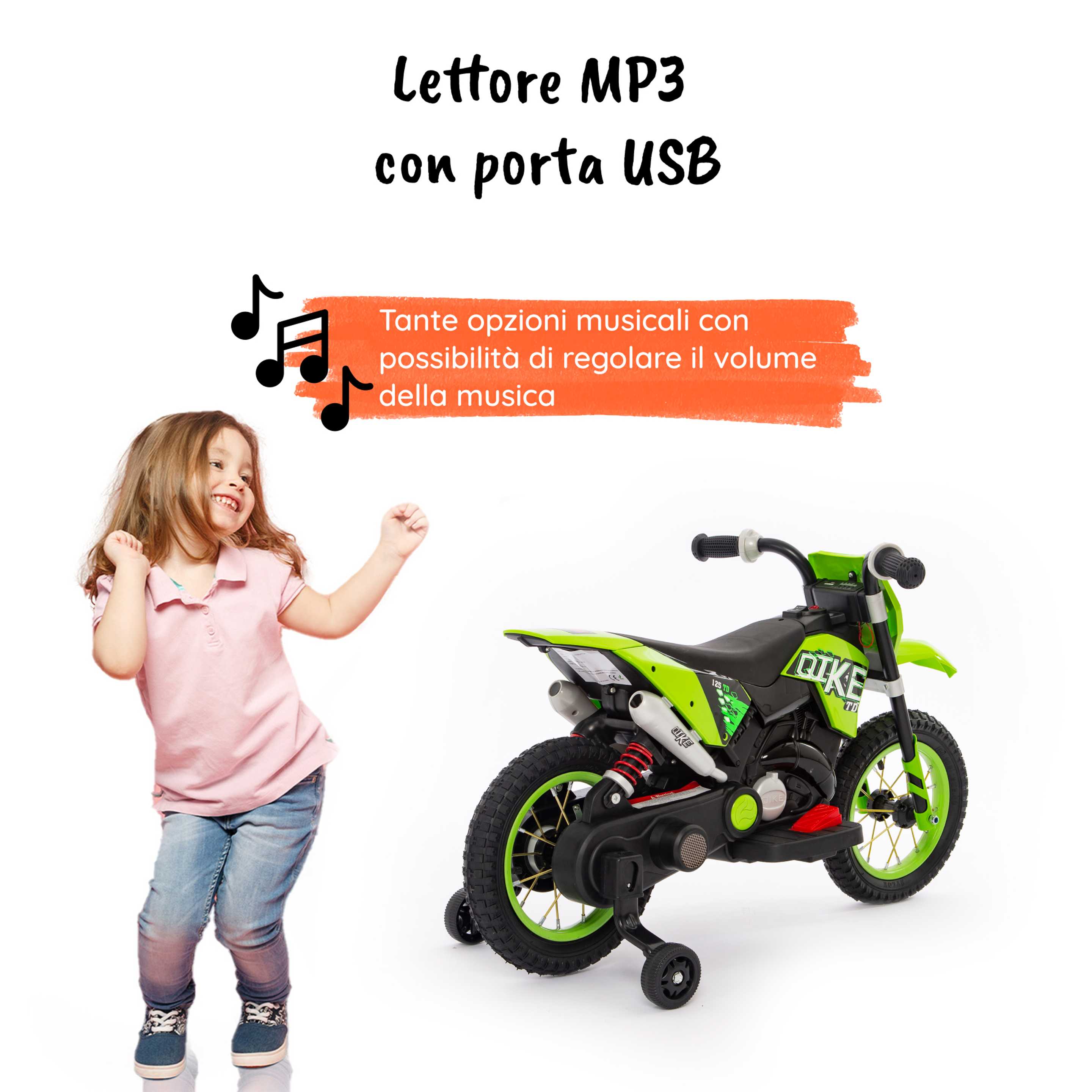 Moto Cross verde MP3