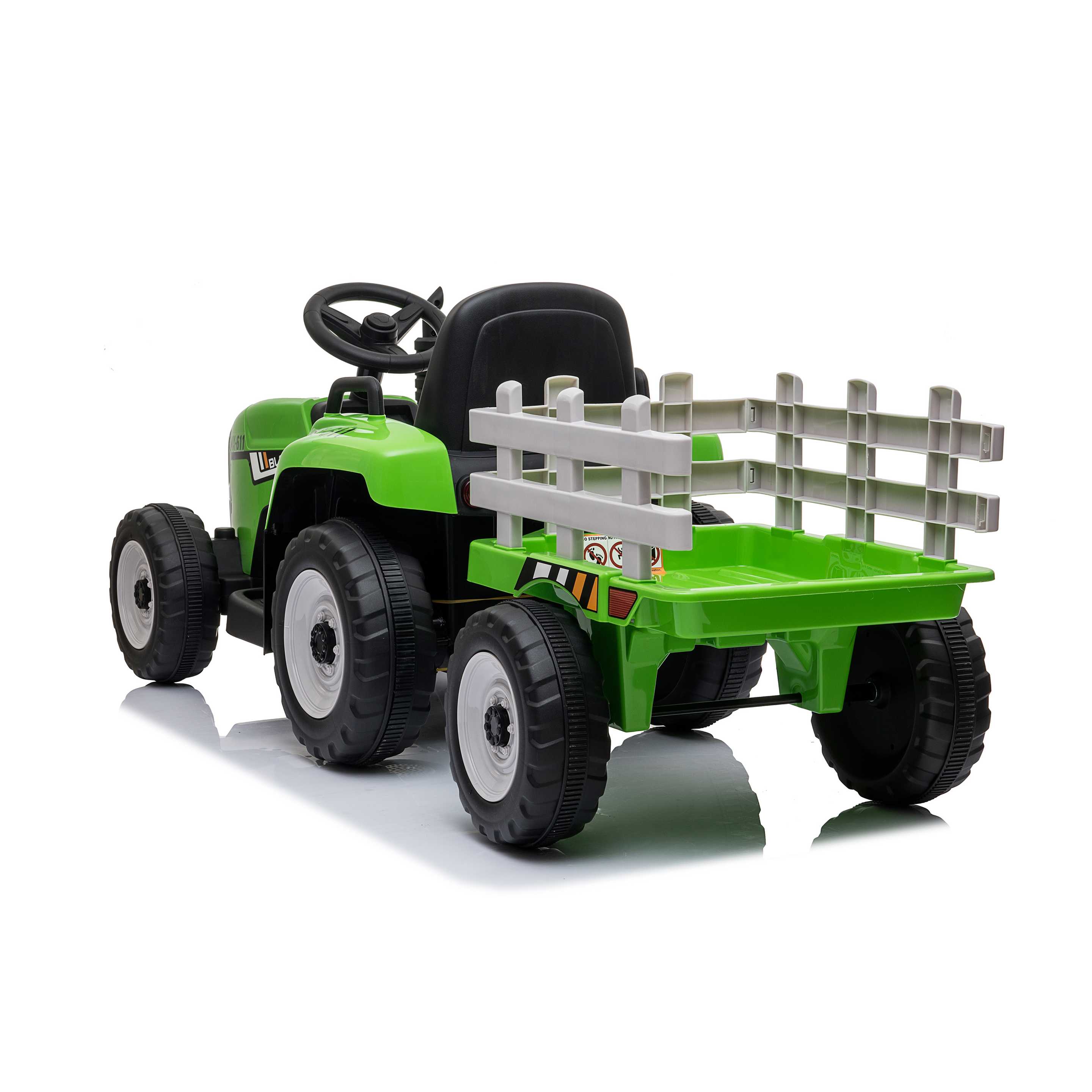 Traktor mit elektrischem Anhänger für Kinder 3