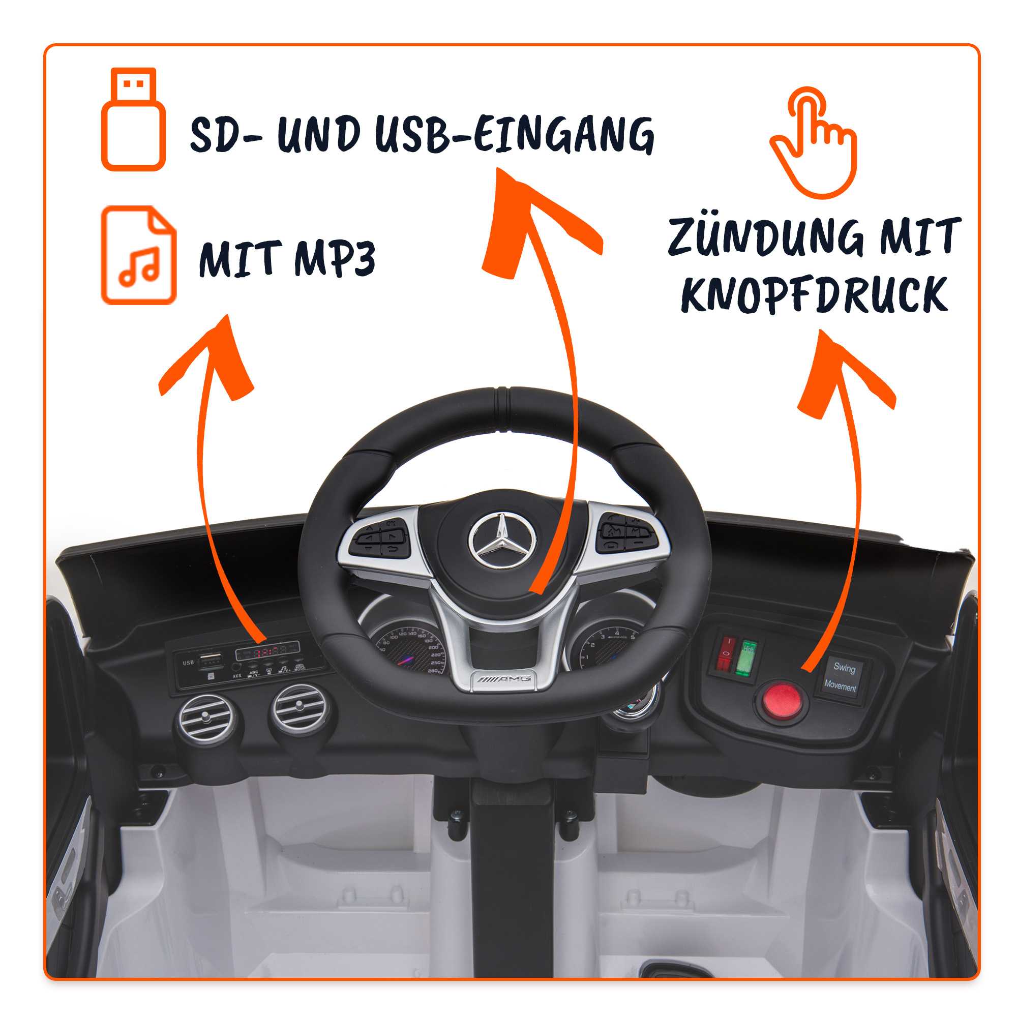 Mercedes GLC AMG Elektro- Coupé für Kinder Optional 1