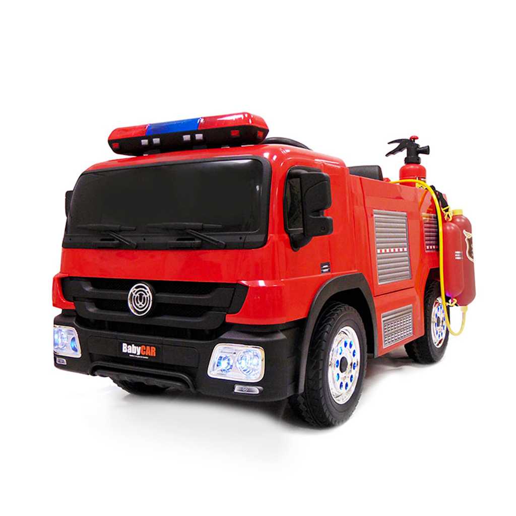Camion de pompiers électrique pour enfants 12V - 8