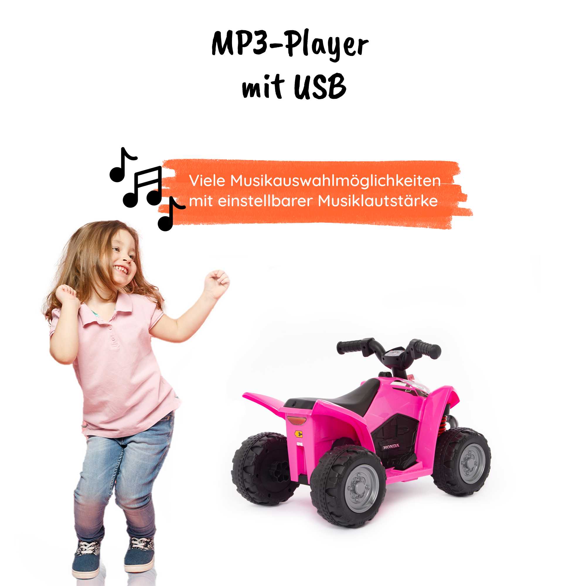 Mini Quad rosa MP3