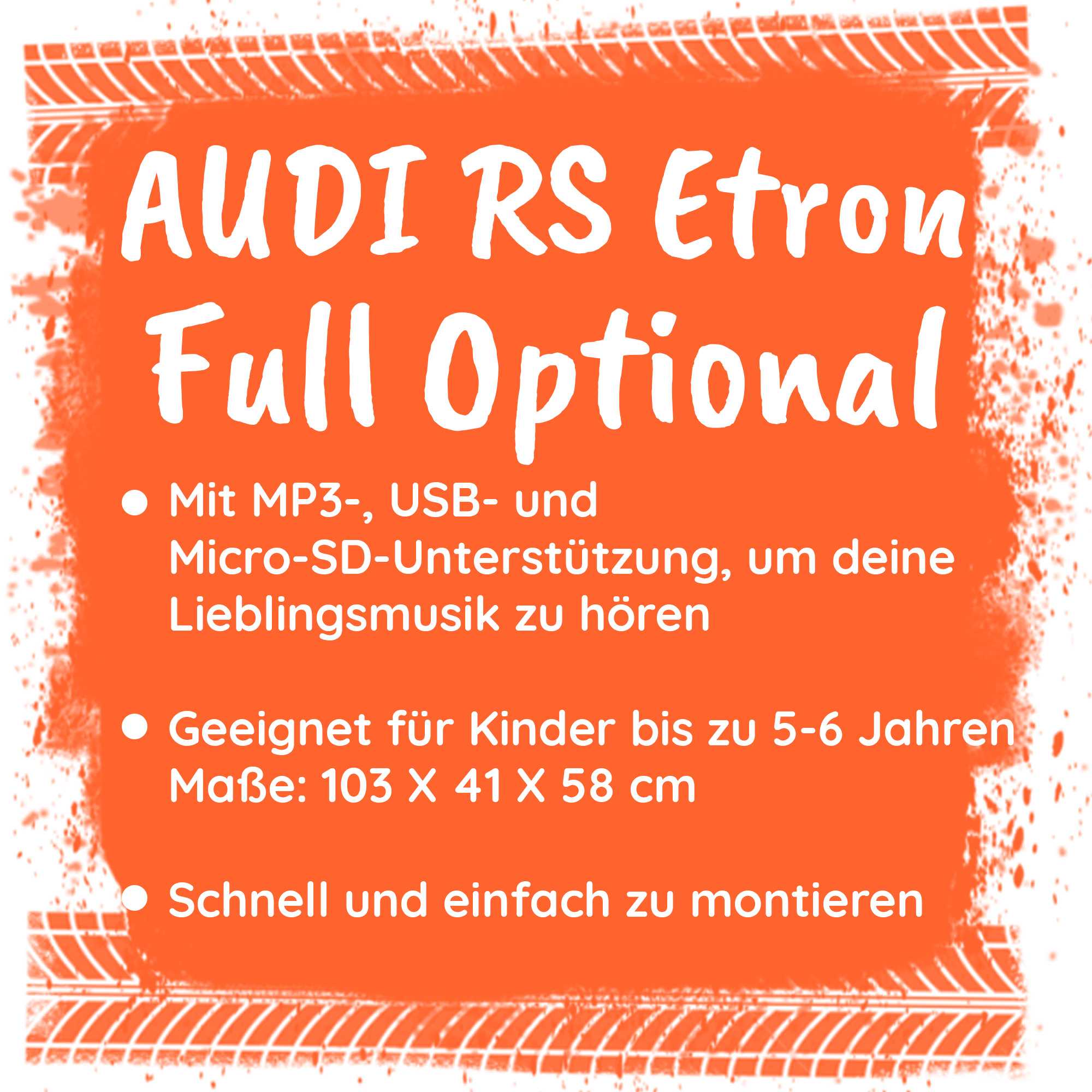 Audi RS eTron Weiß Full Optional