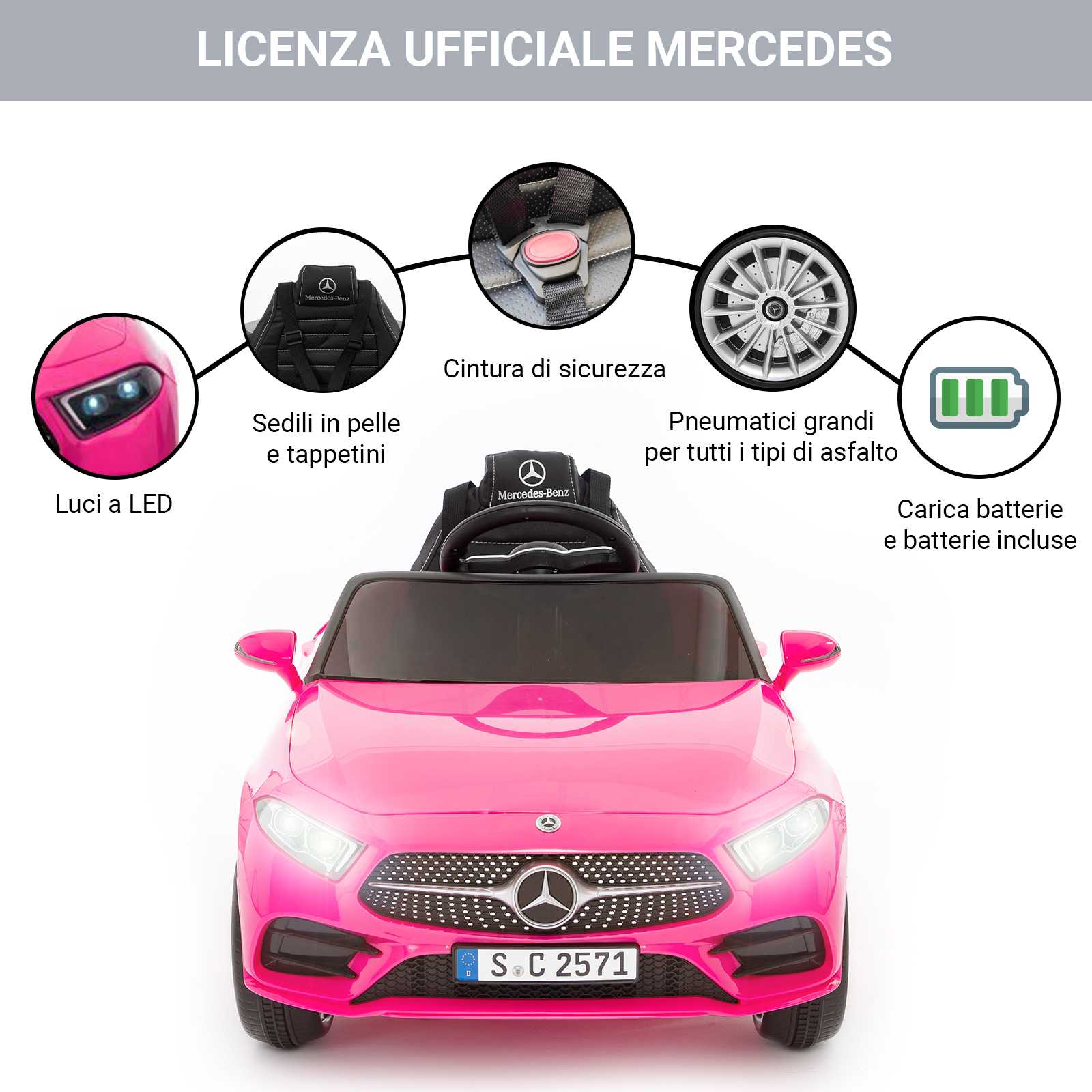 Mercedes CLS rosa optional