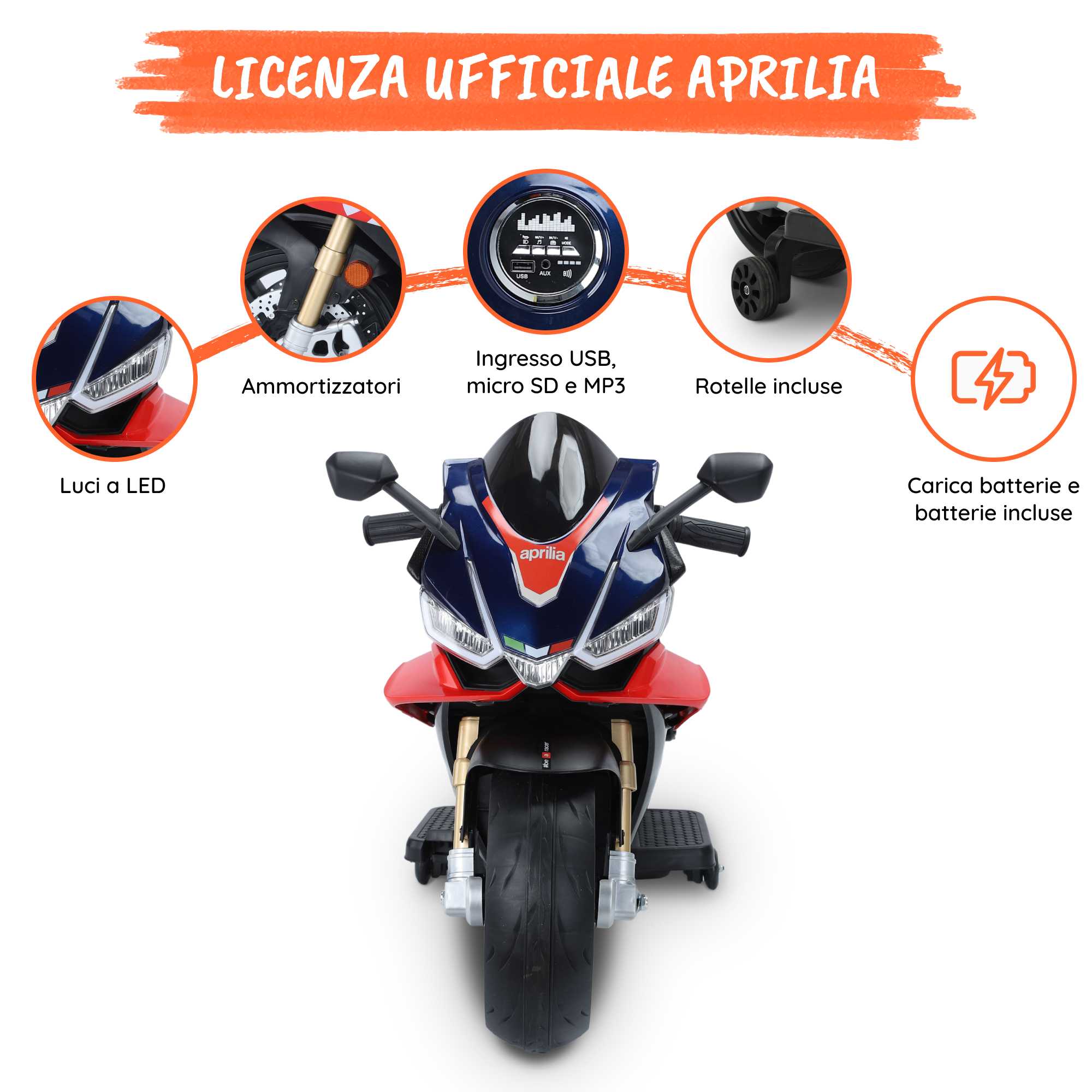 Aprilia RSV4 blu optional