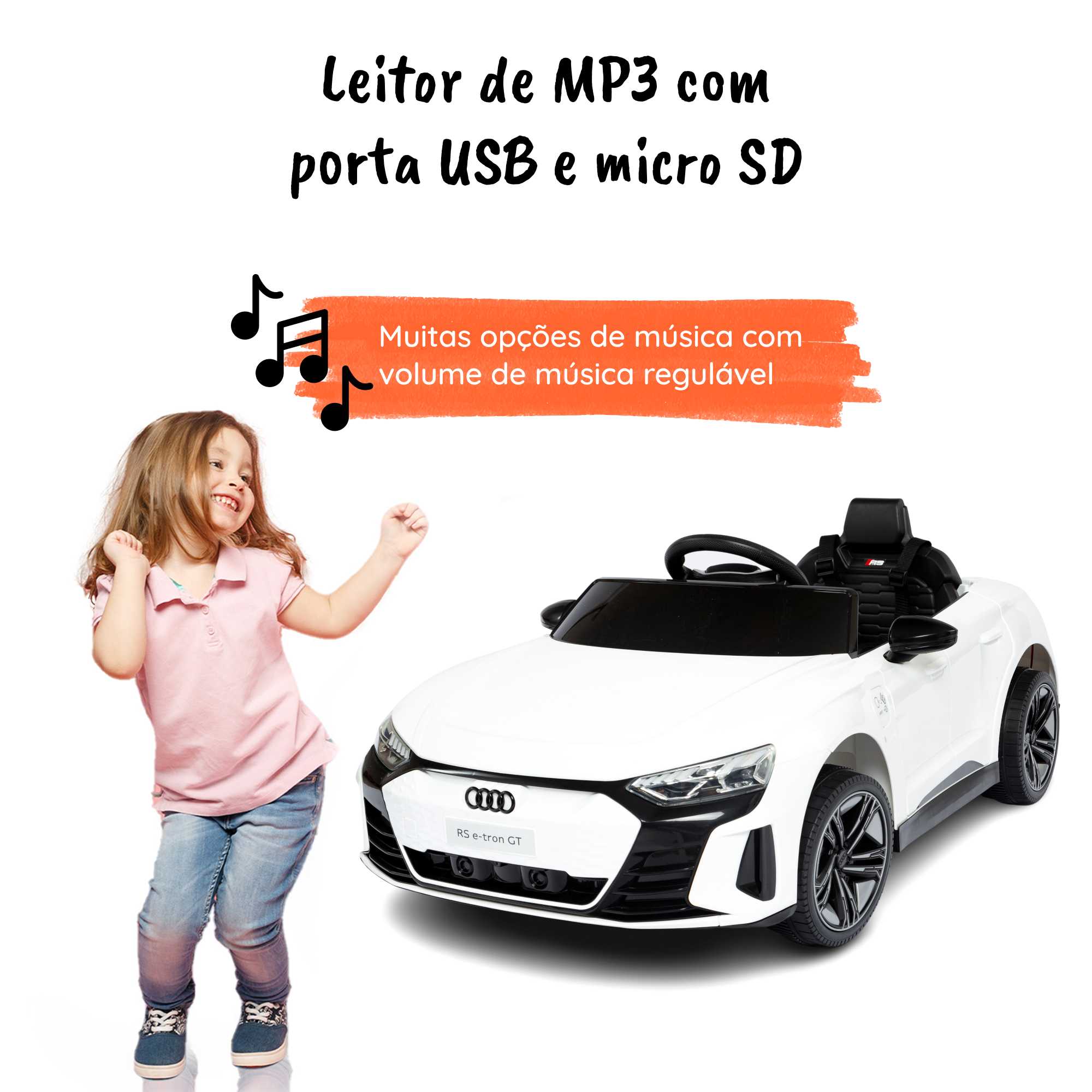 Audi RS eTron Branco MP3
