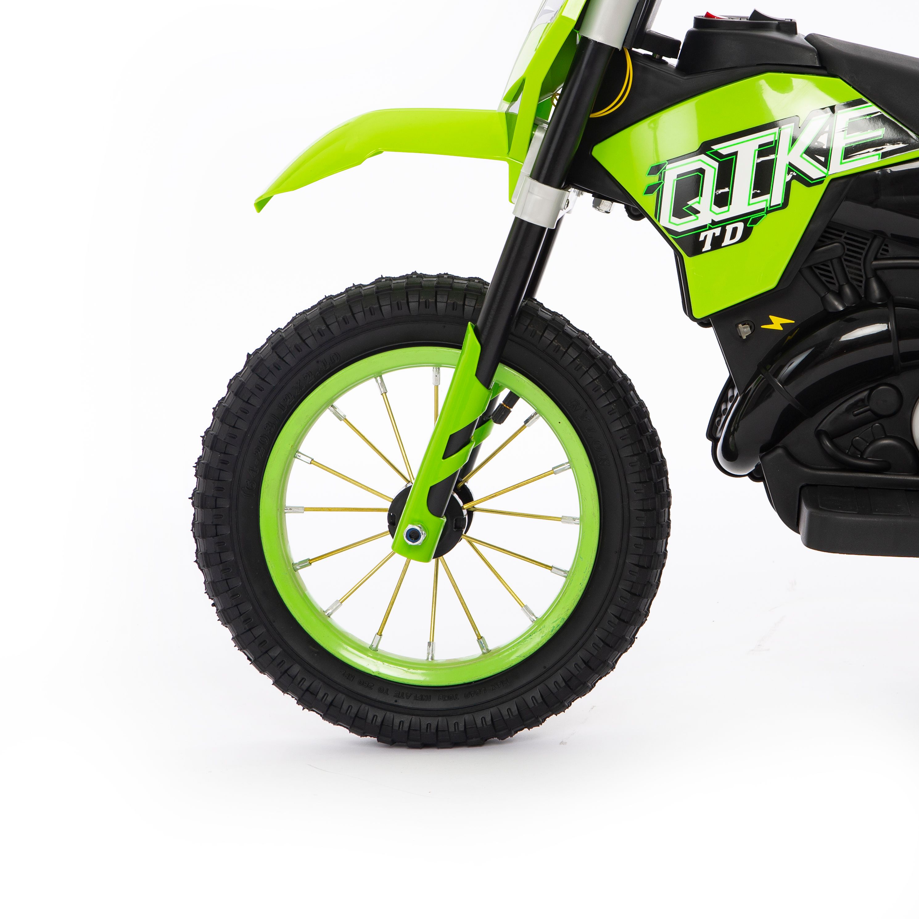 Moto Cross Verte 6 volts, moto électrique pour enfant 6 volts