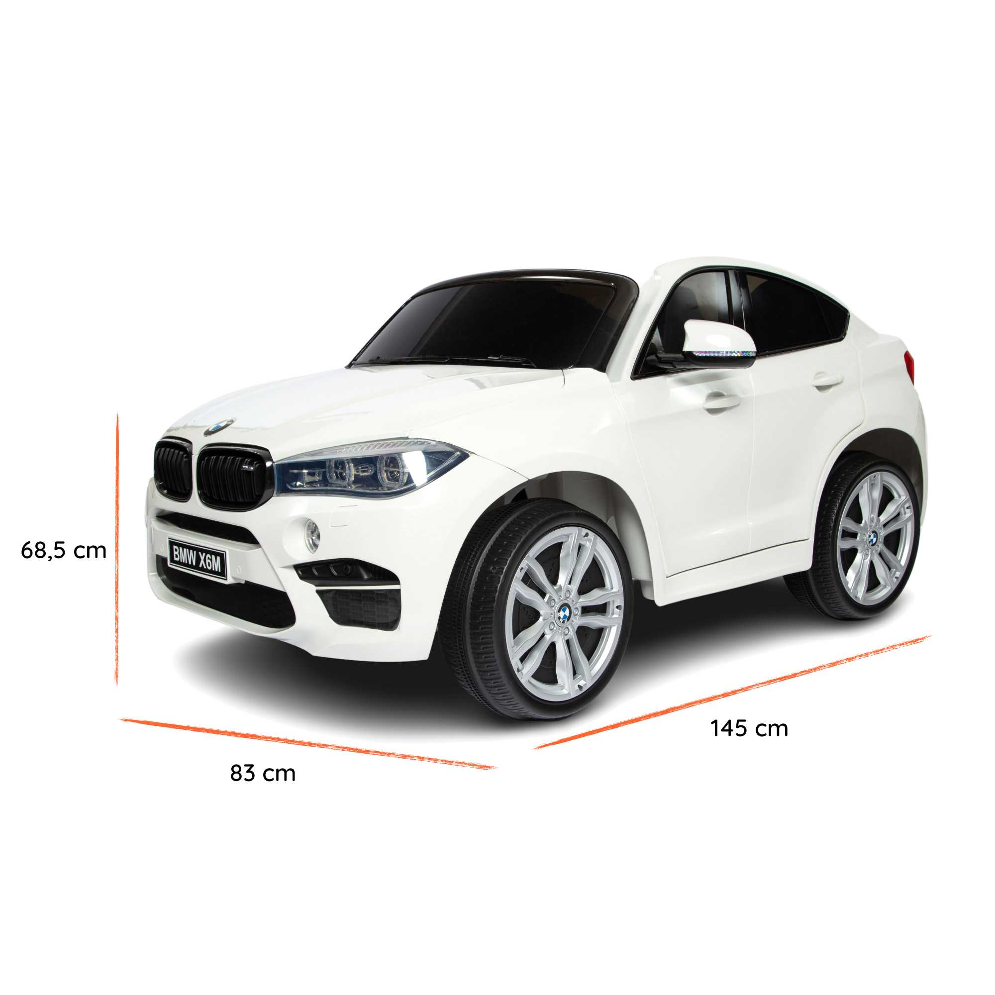 BMW X6 2P bianca dimensioni