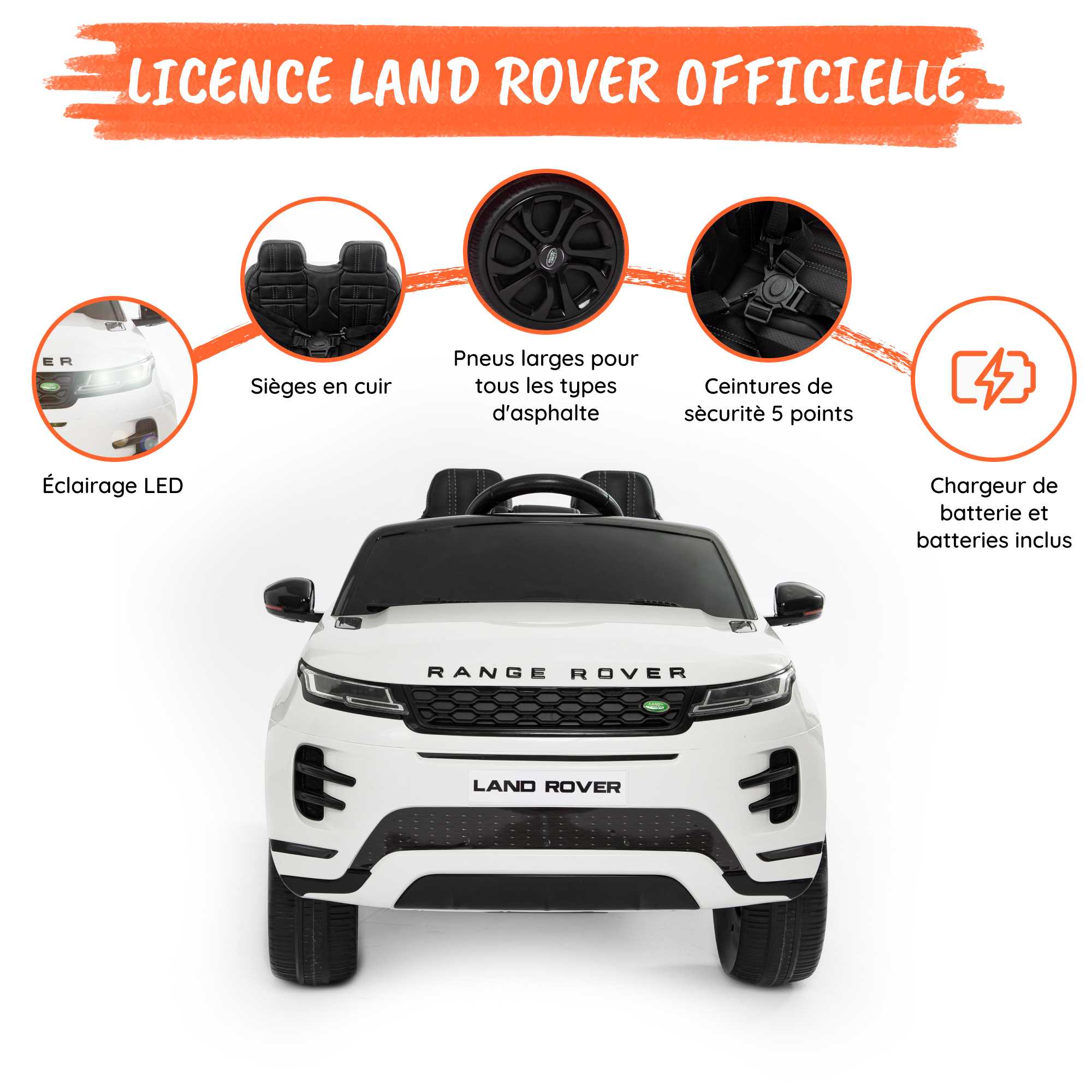 Range Rover Evoque blanc Optional
