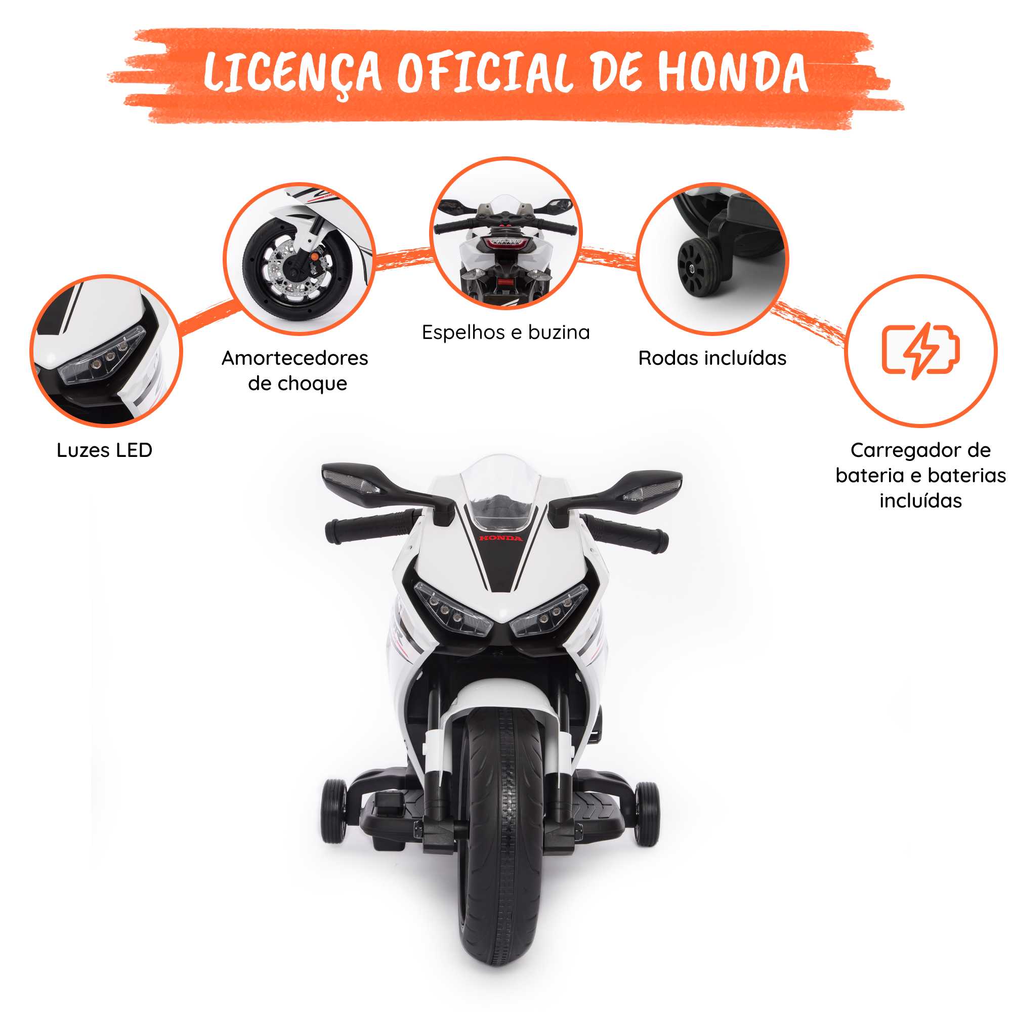 Honda CBR 1000 branco optional