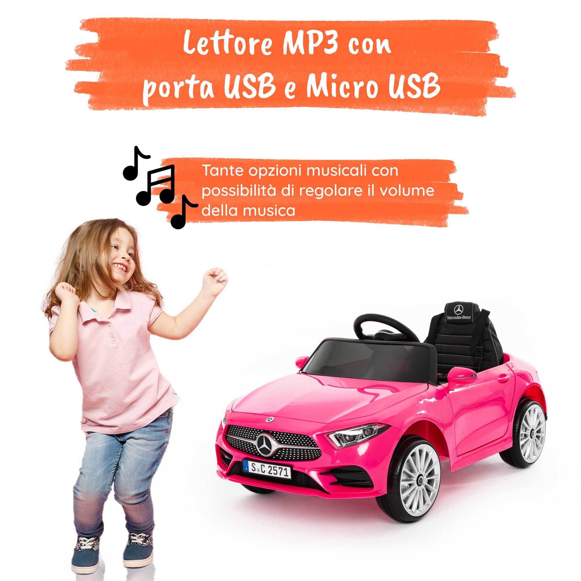 Mercedes CLS rosa multimedia 