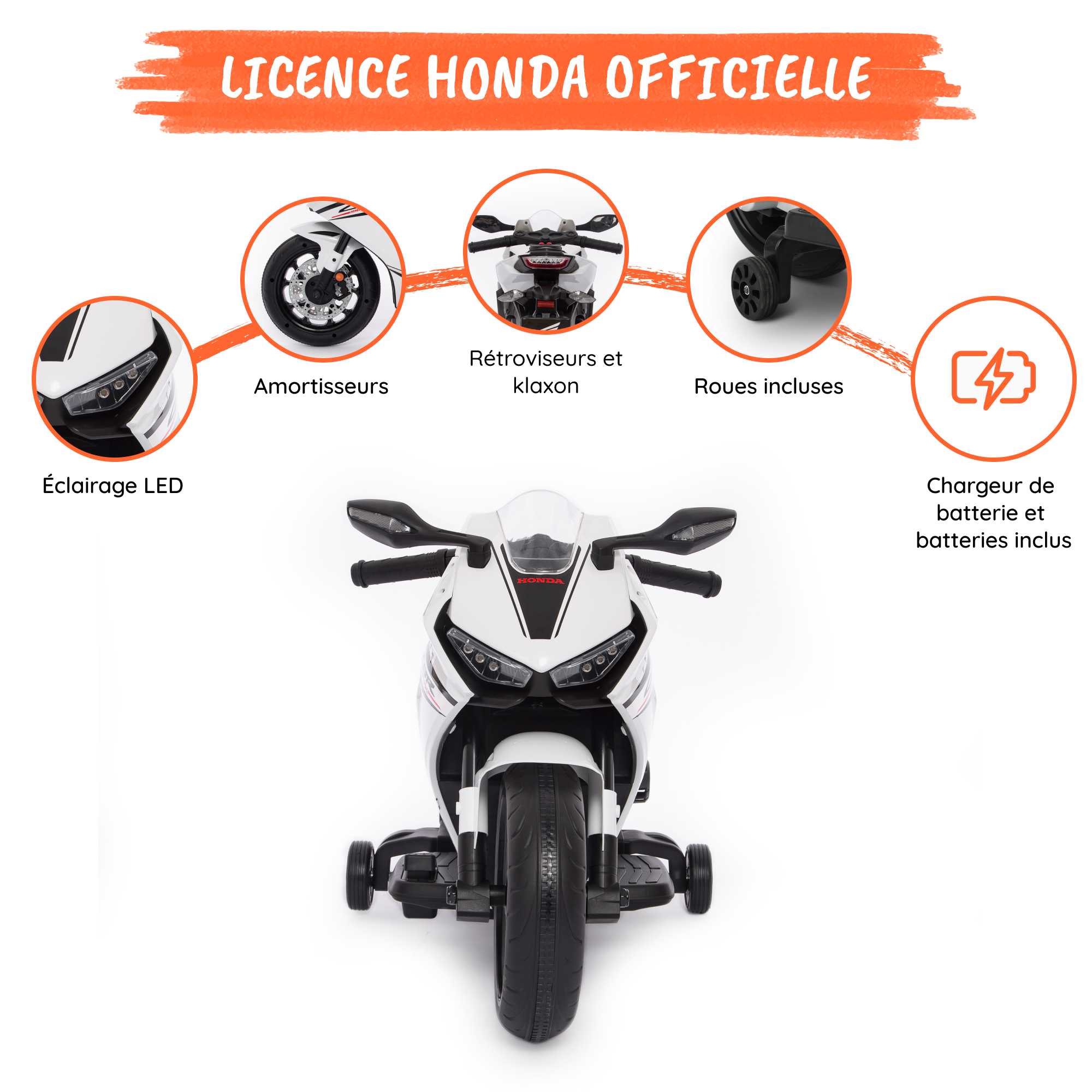 Honda CBR 1000 blanc optional 