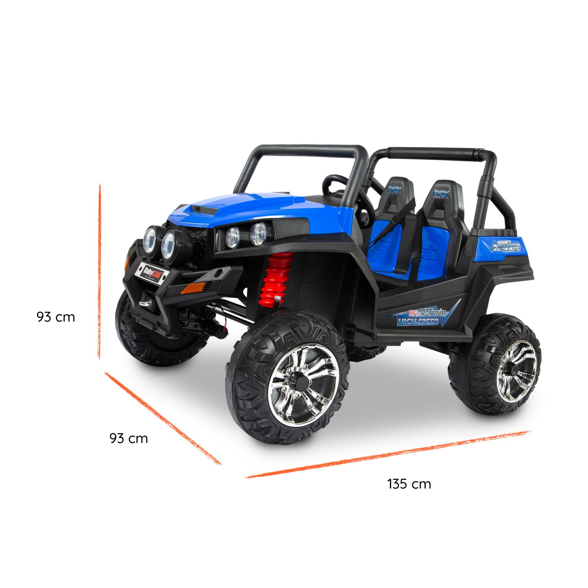 Quad Elettrico 12V Outlander Rosso Con Telecomando