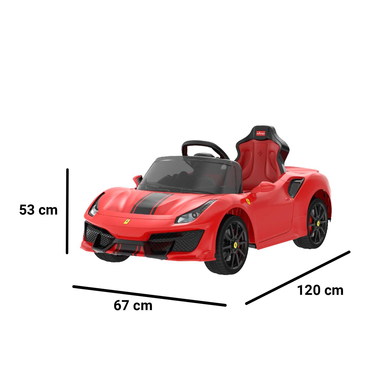 Ferrari 488 giocattolo dimensioni