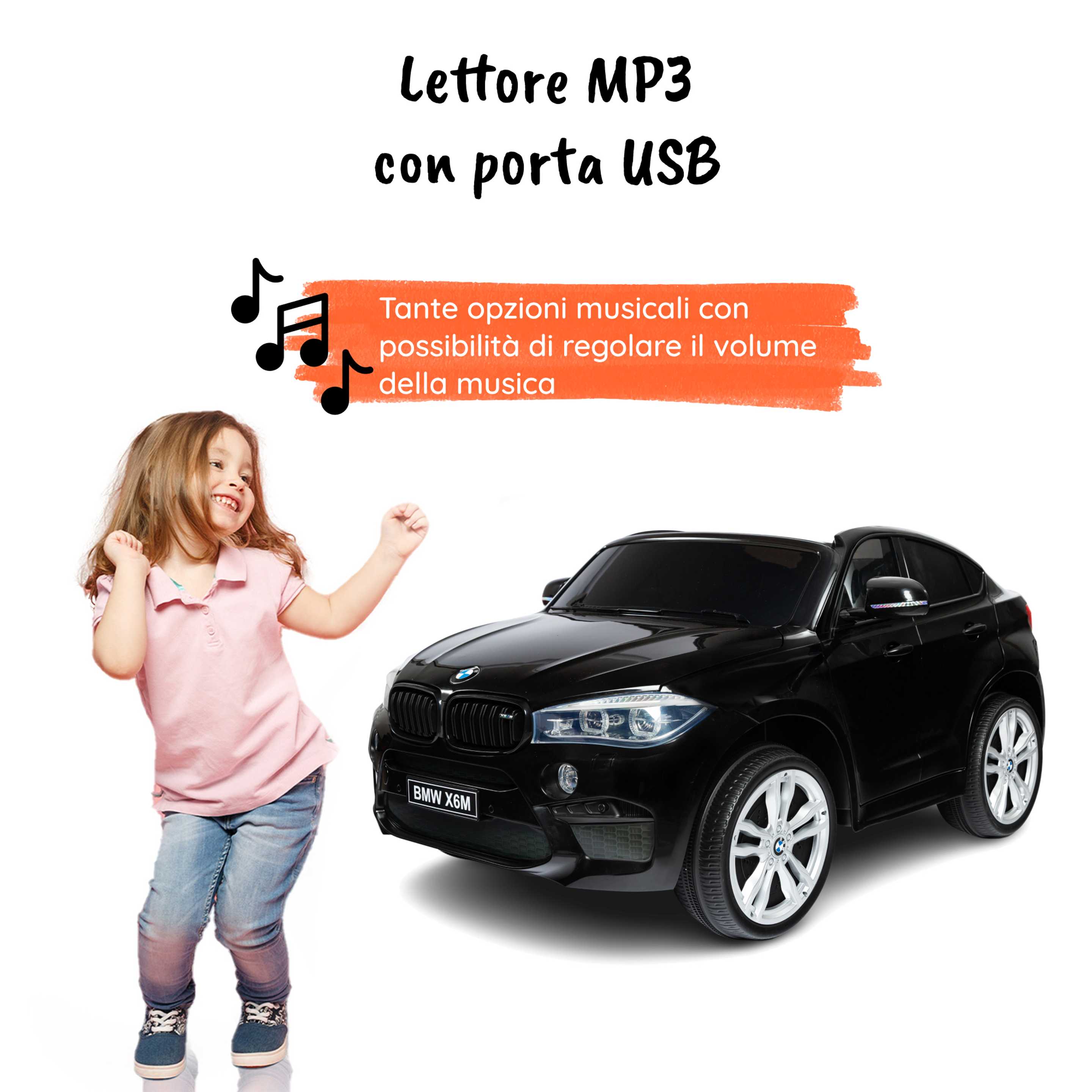 BMW X6 2P Nera MP3