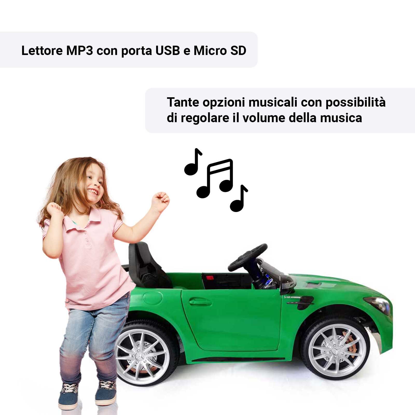 Lettore MP3 con porta USB e Micro SD