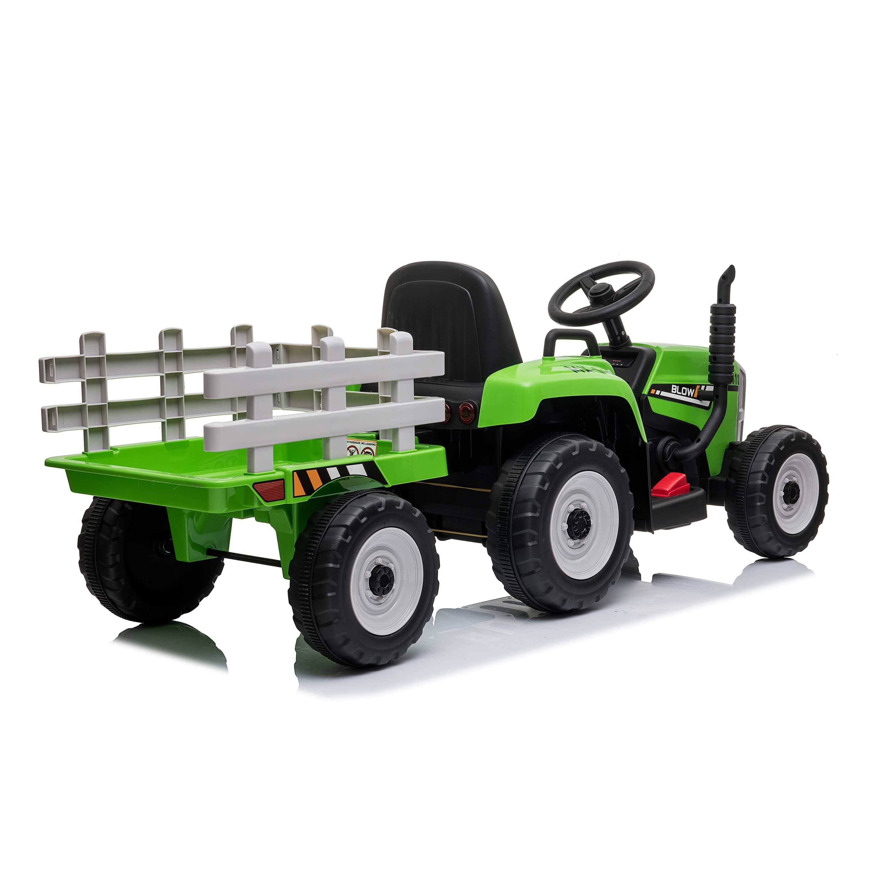 Tractor con remolque eléctrico para niños 4