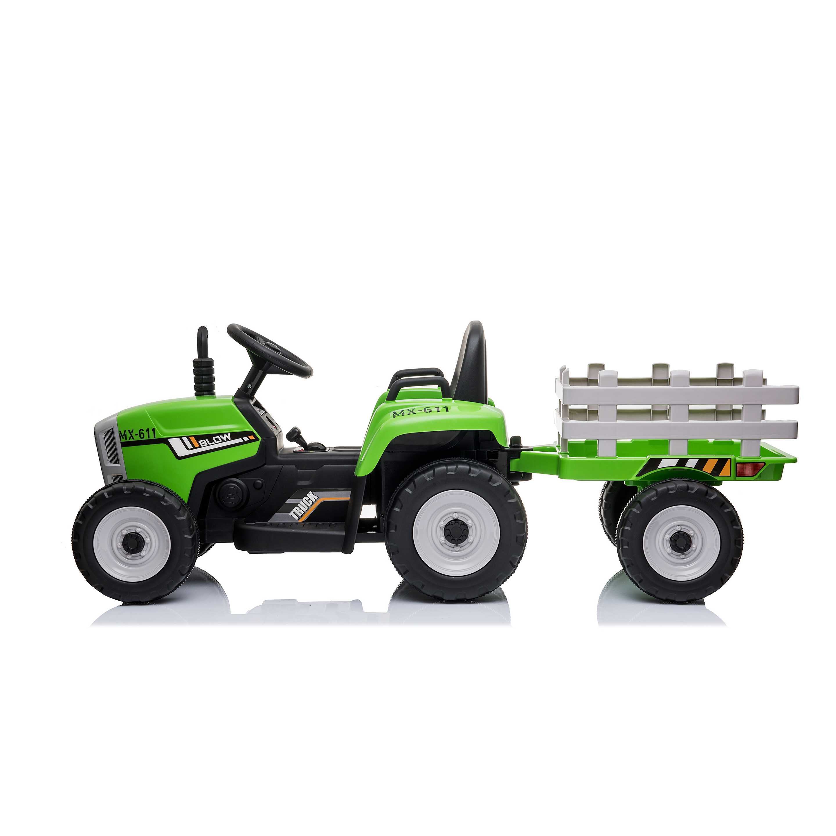 Tractor con remolque eléctrico para niños 5