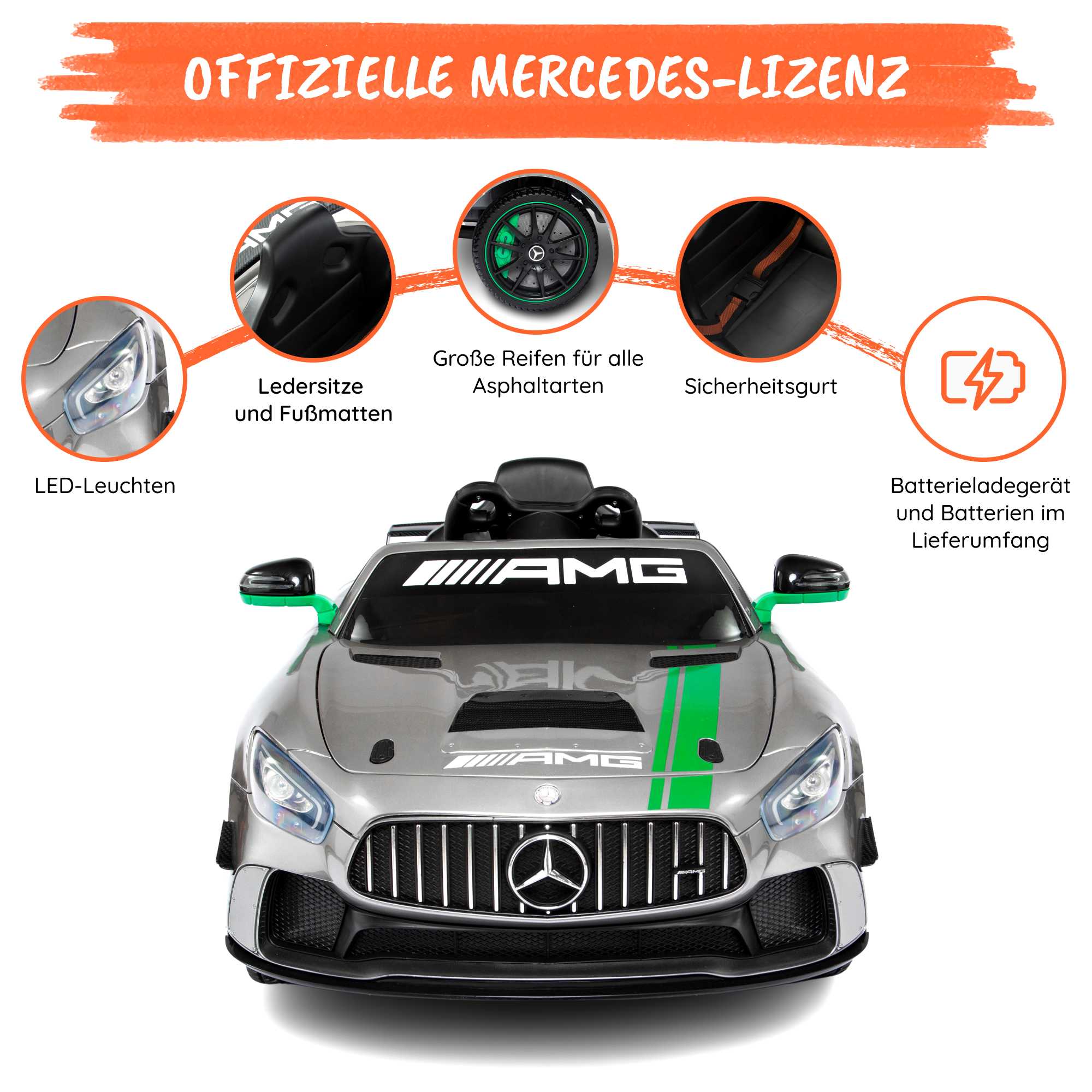 Mercedes GT4 AMG für Kinder Optional