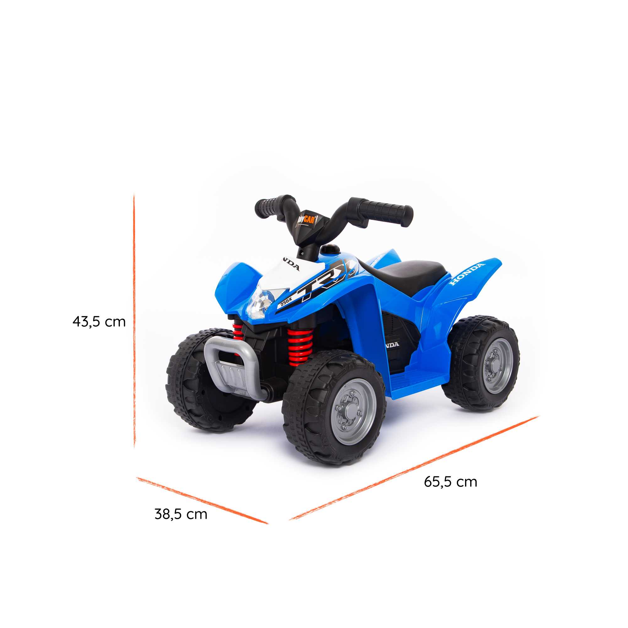 Mini 4 moto elétrico para crianças dimensões
