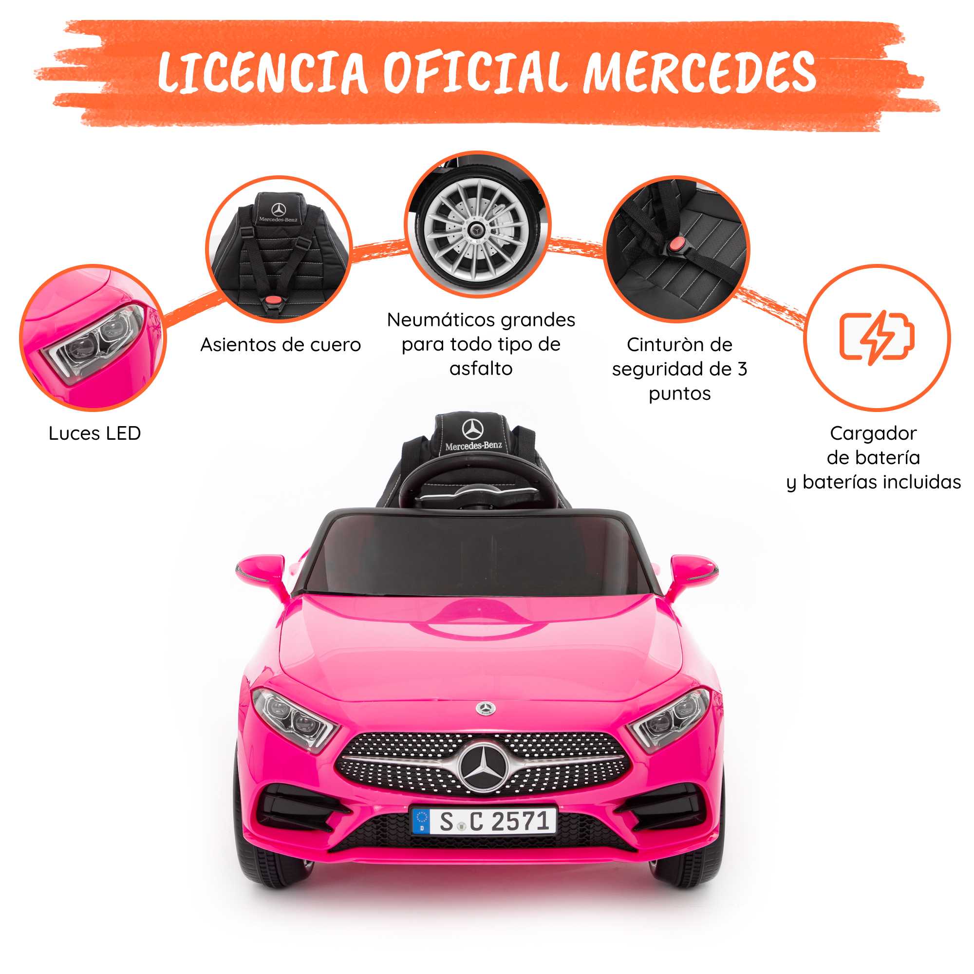 Mercedes CLS Rosa Opciones