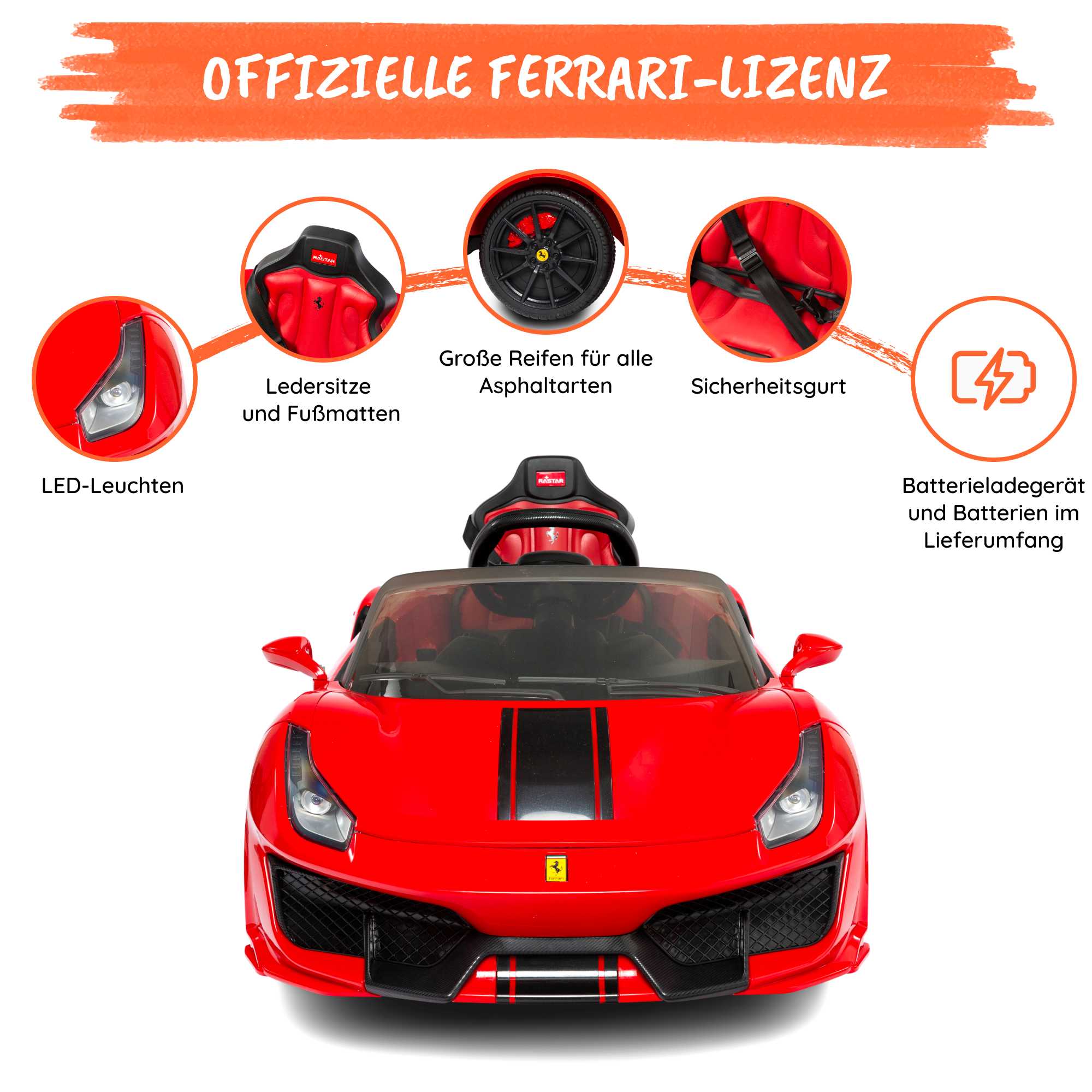 Ferrari 488 für Kinder Optional