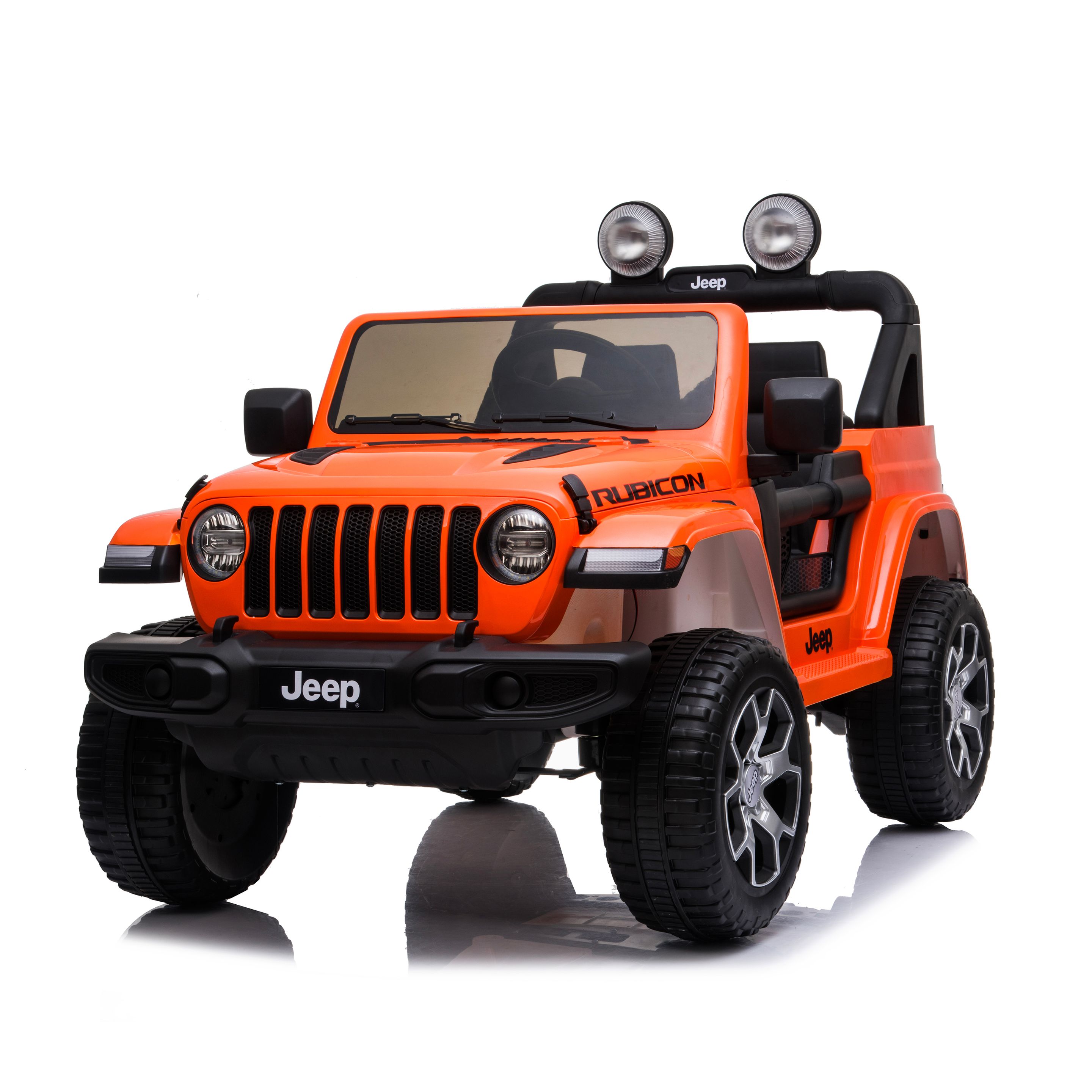 Jeep Wrangler Rubicon elettrica per bambini a 12V con 2 posti 