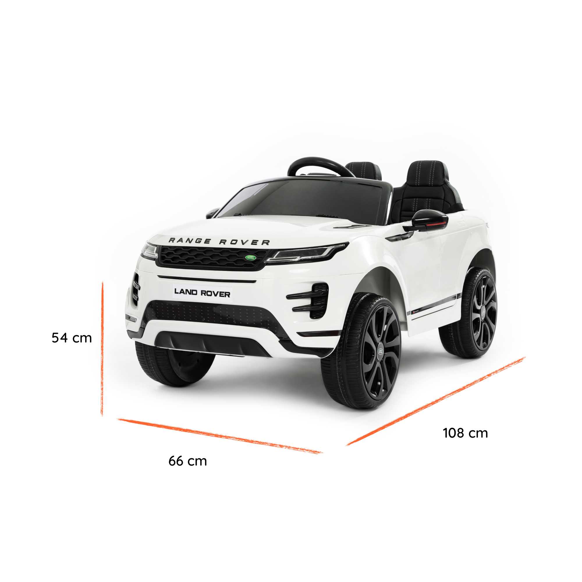 Range Rover Evoque blanc dimensions