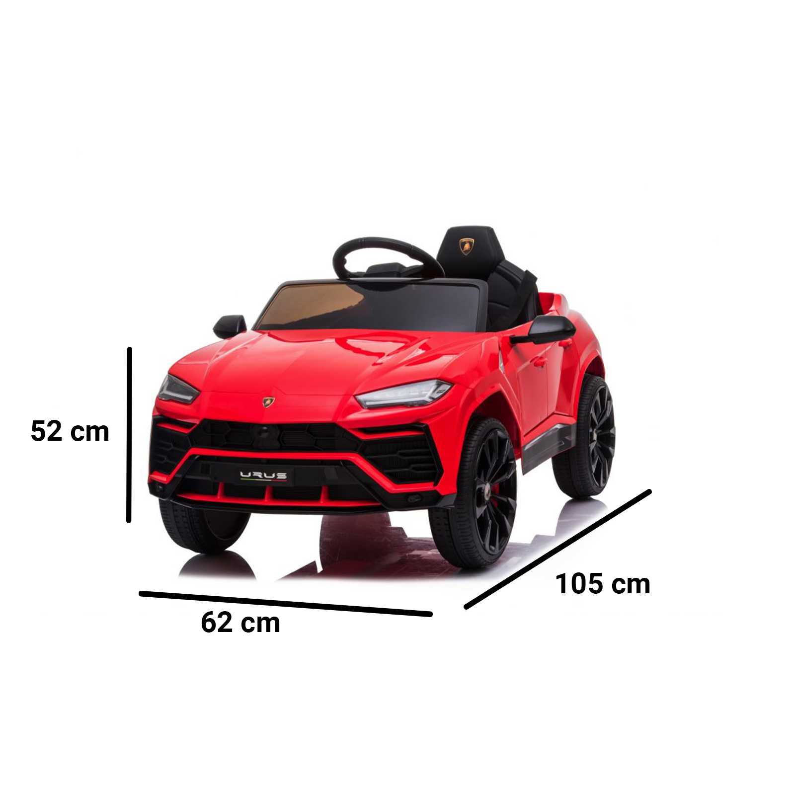Lamborghini Urus giocattolo dimensioni