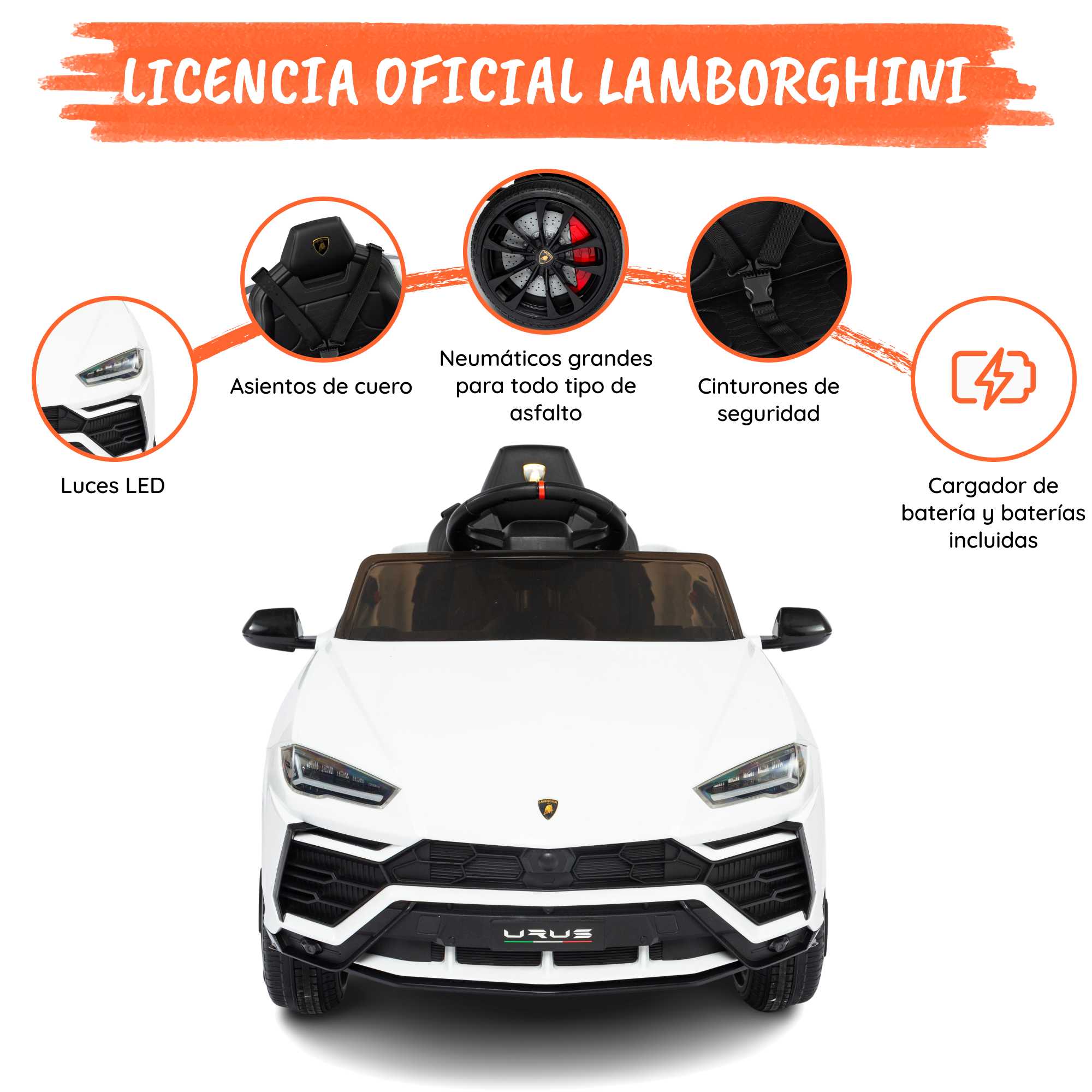 Lamborghini Urus blanco opciones 