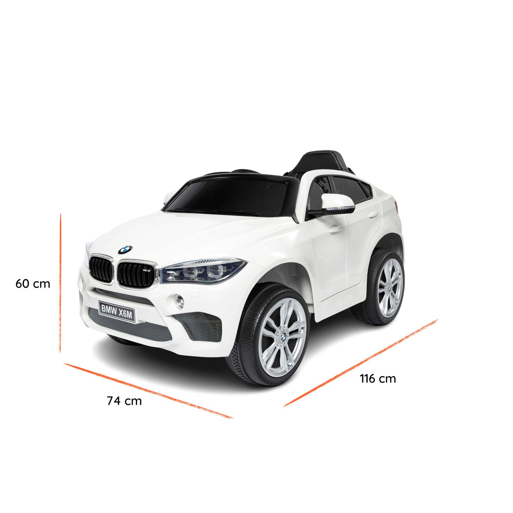 BMW X6 M bianca dimensioni