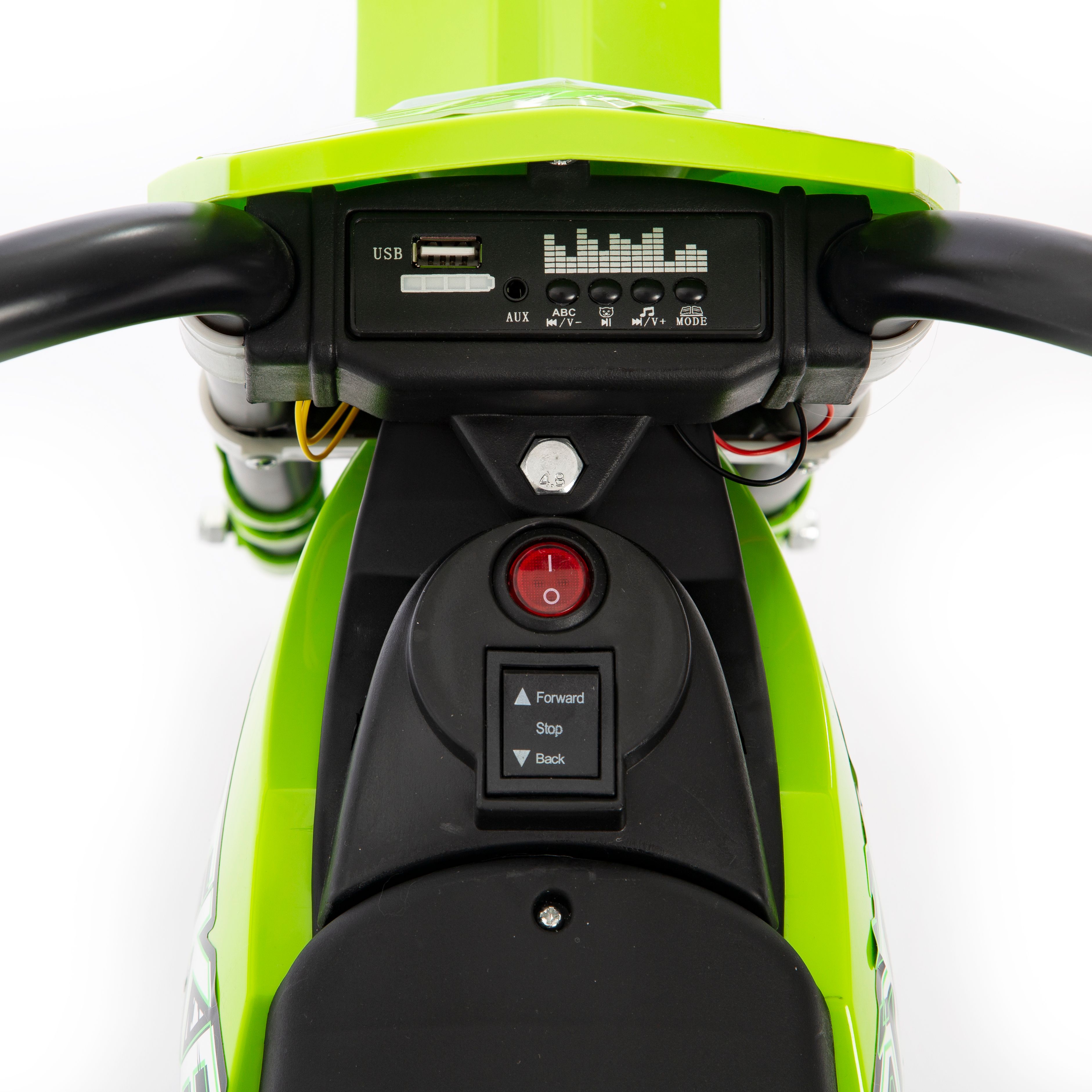 Motocross bambino elettrica 6V di Babycar - Moto elettriche per bambini 1-5  anni con acceleratore a pedale e accesso MP3 - moto da cross con luci e  suoni integrati (Rossa) : 