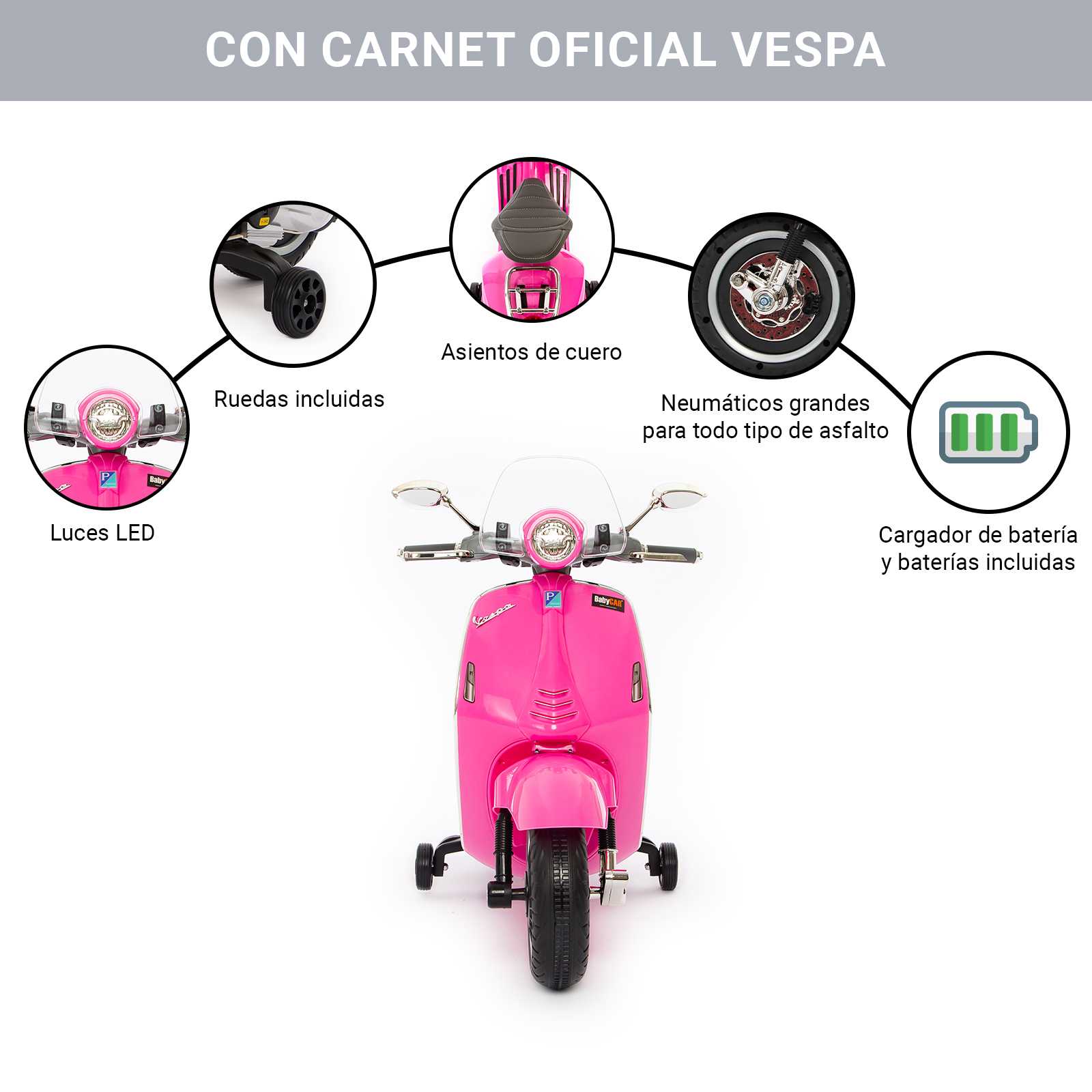 Vespa 946 rosa opciones