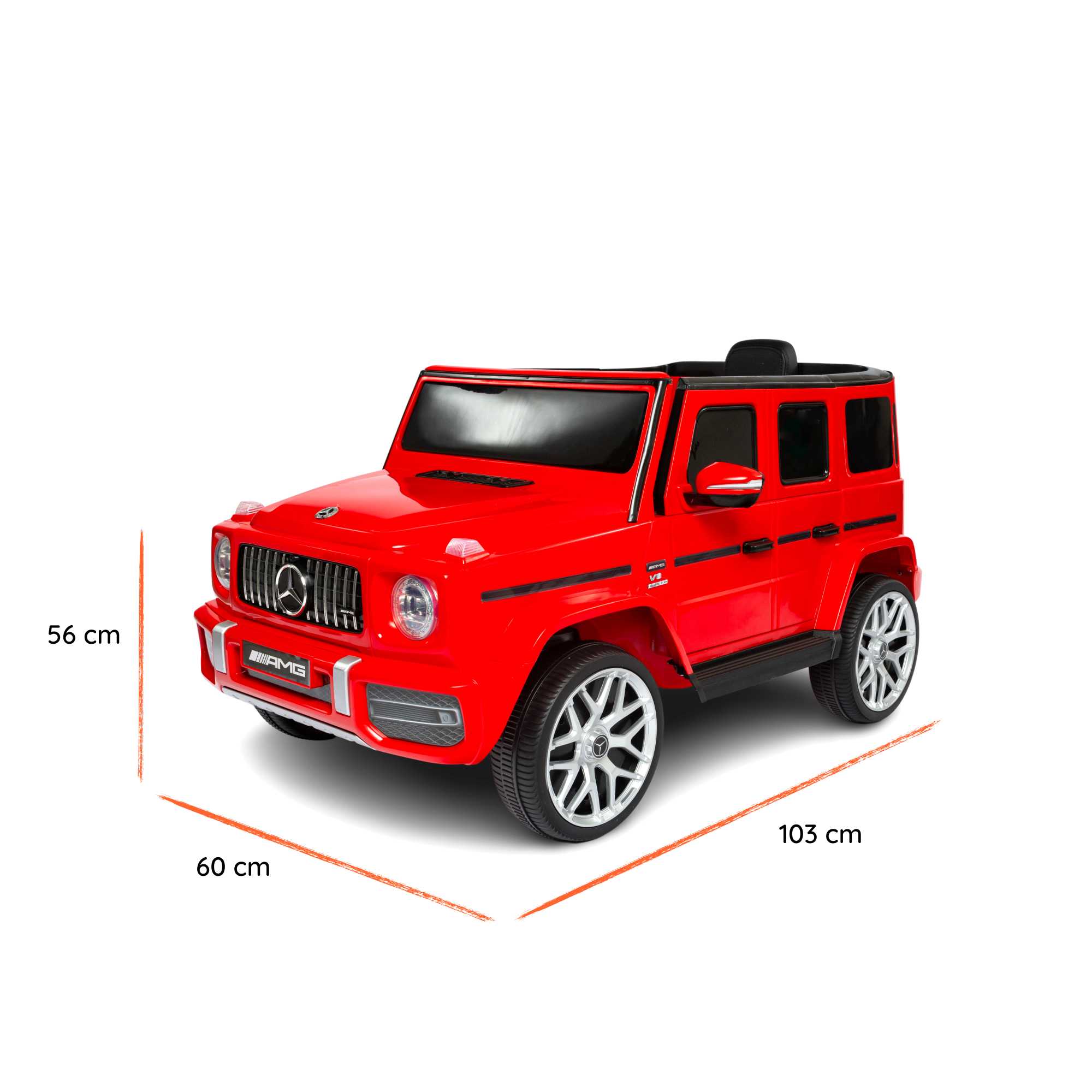Mercedes G63 Rouge dimensions