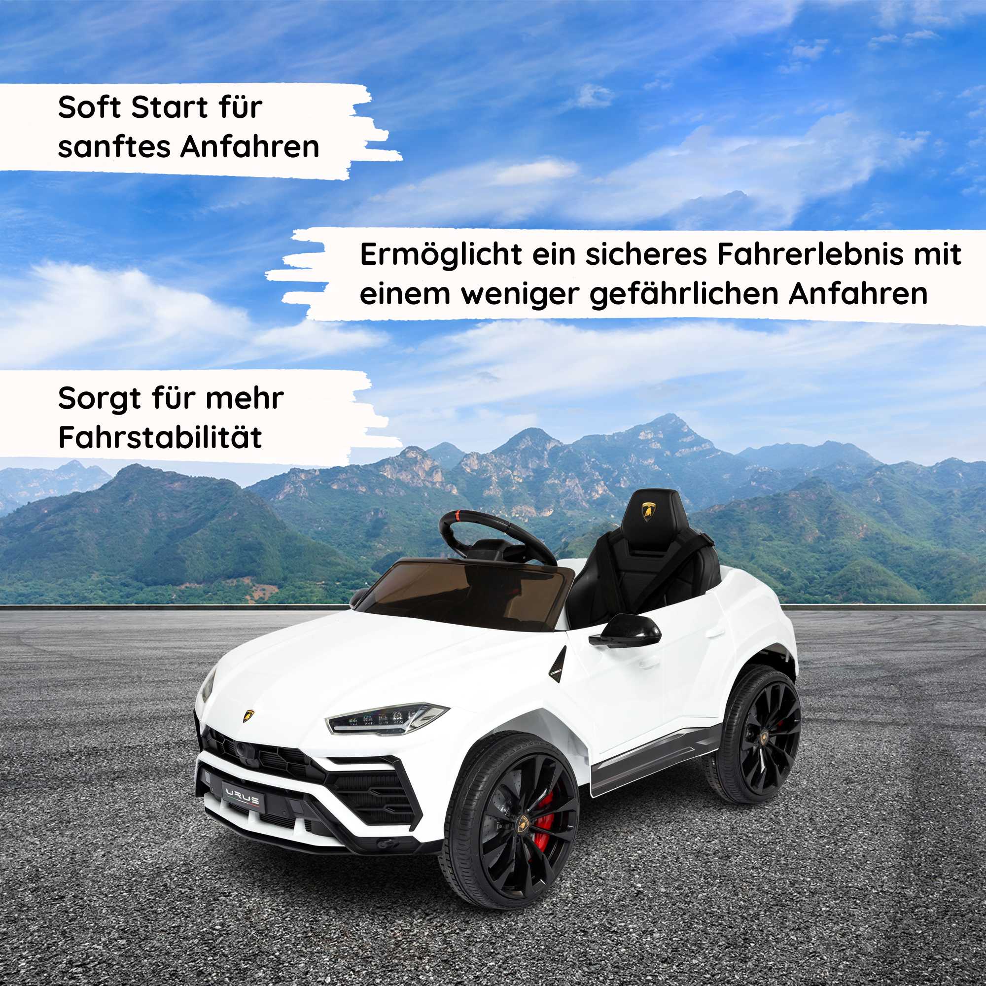 Lamborghini Urus Weiß Soft Start