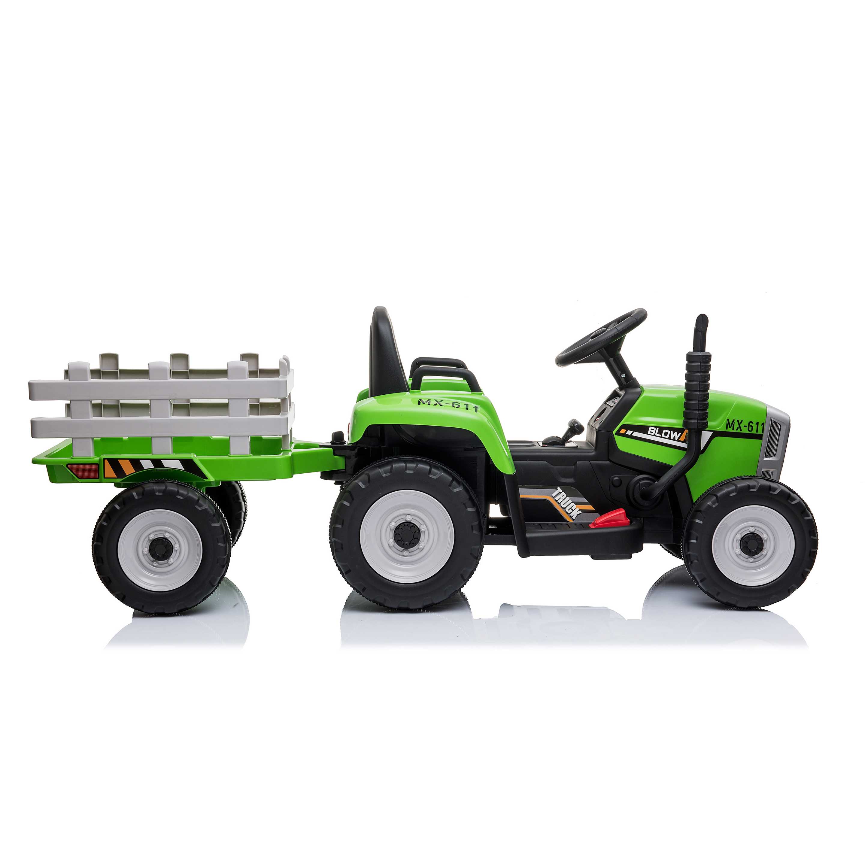Tractor con remolque eléctrico para niños 6