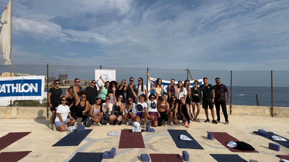 WeFlow session at Portomaso Marina