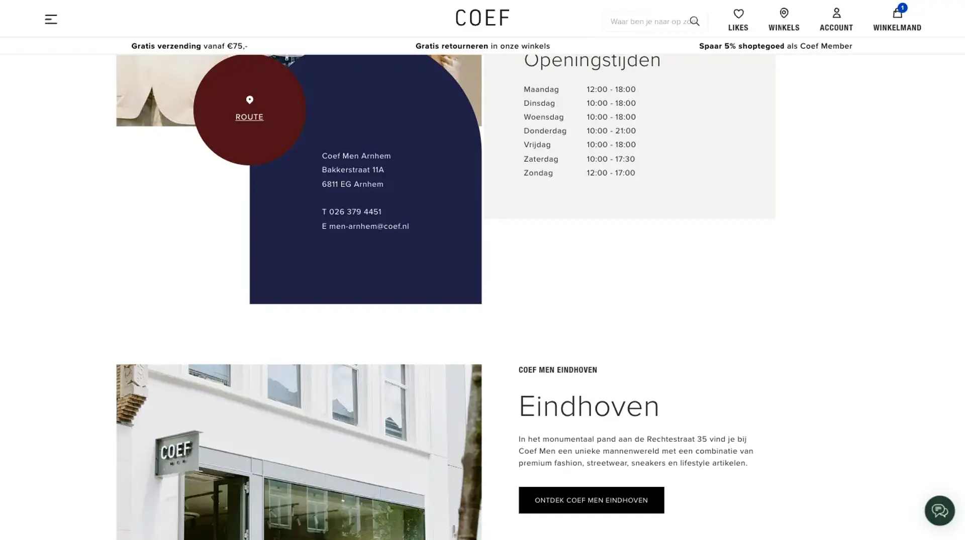 Coef brands pagina