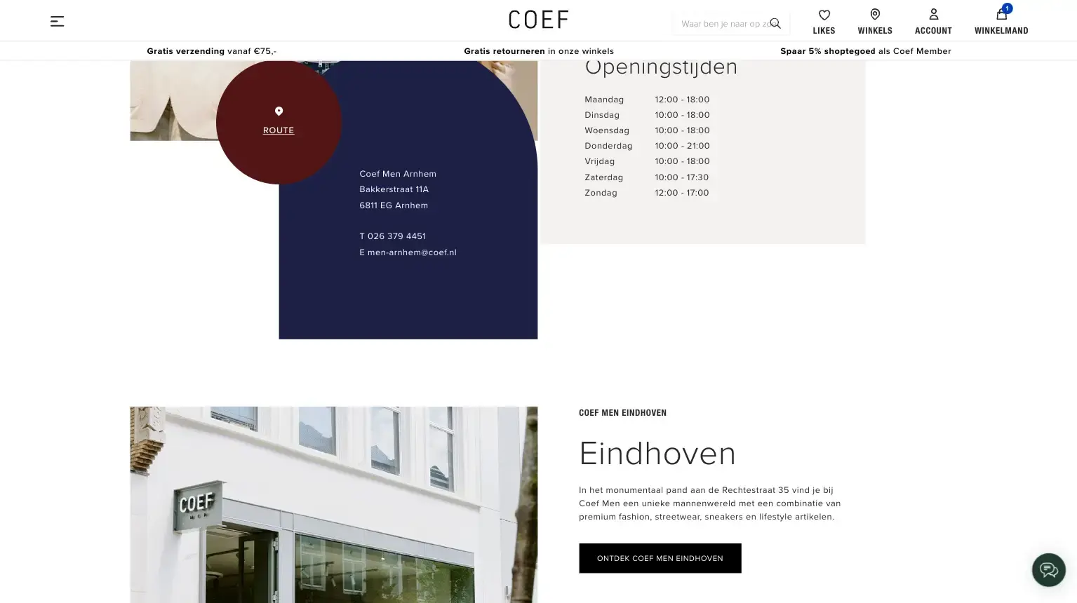 Coef brands pagina