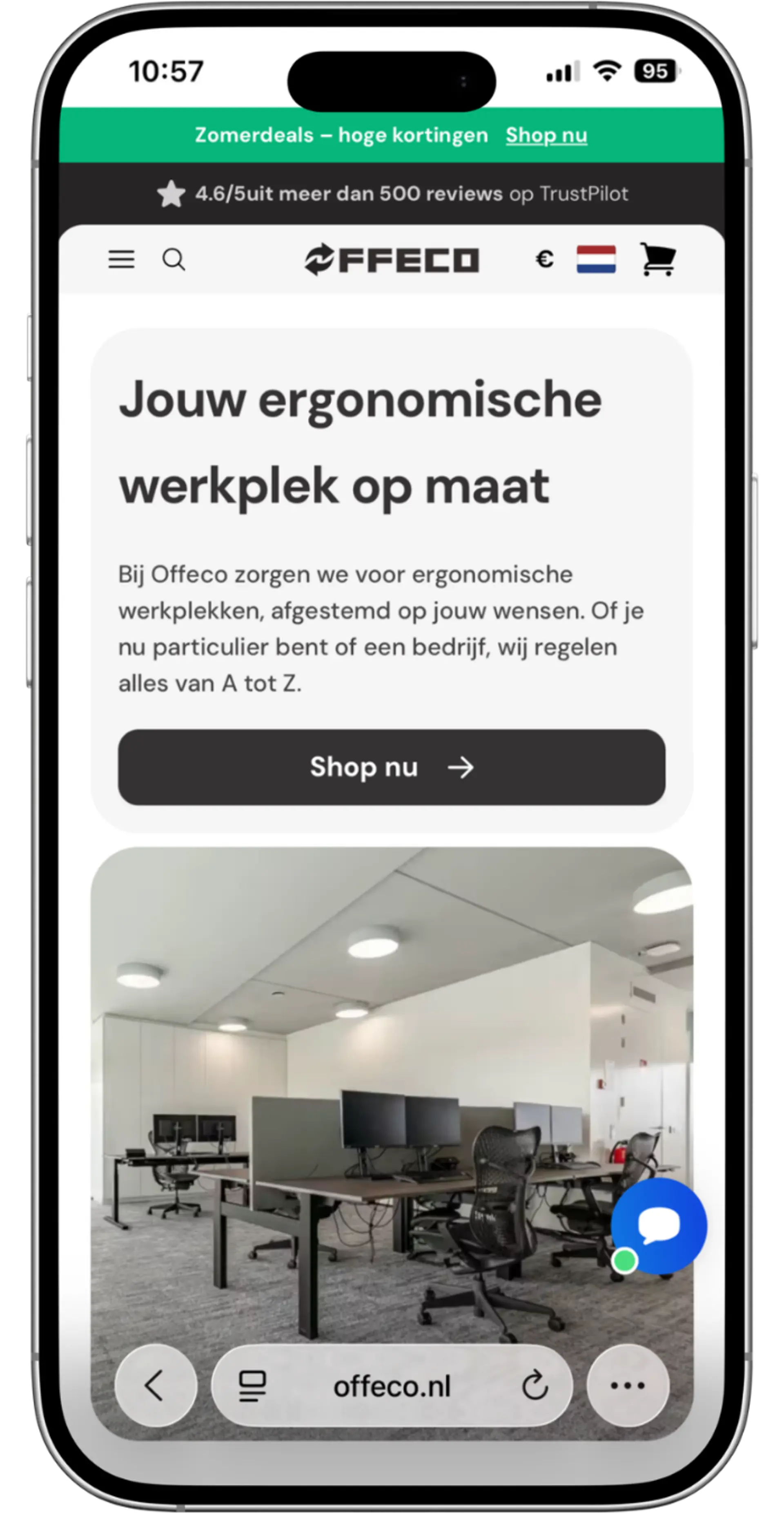 Offeco homepage