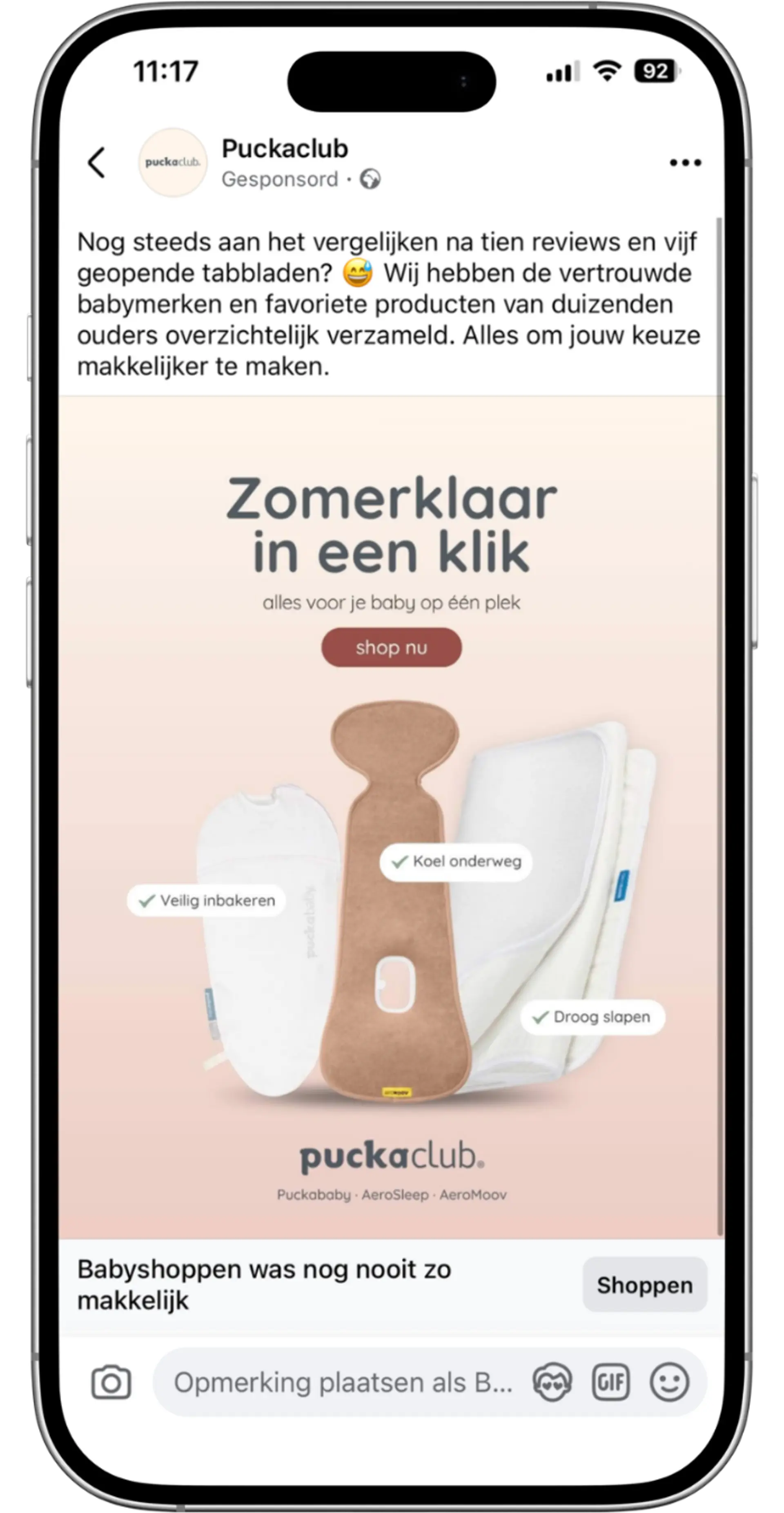 Advertentie Puckaclub