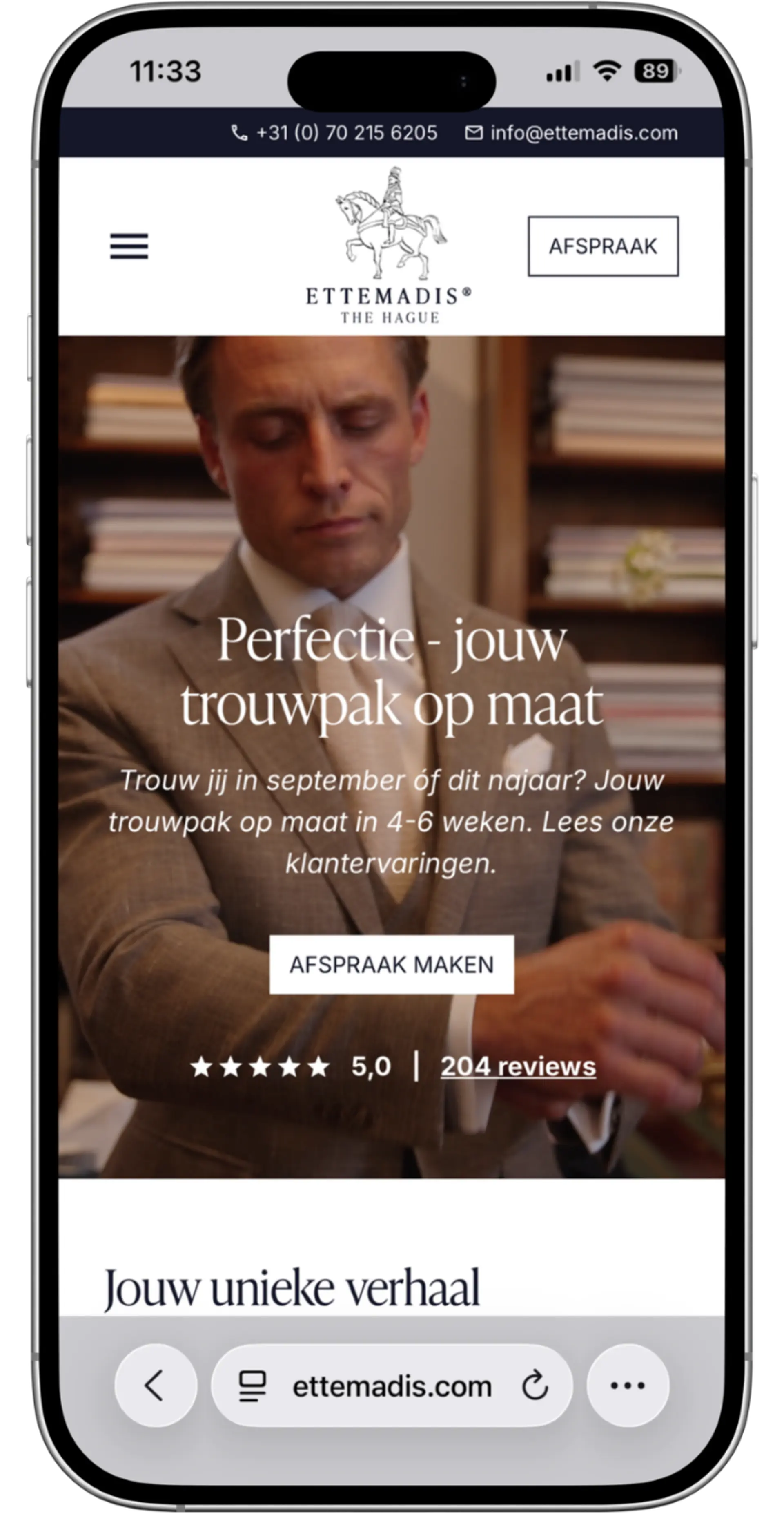 Ettemadis trouwpak