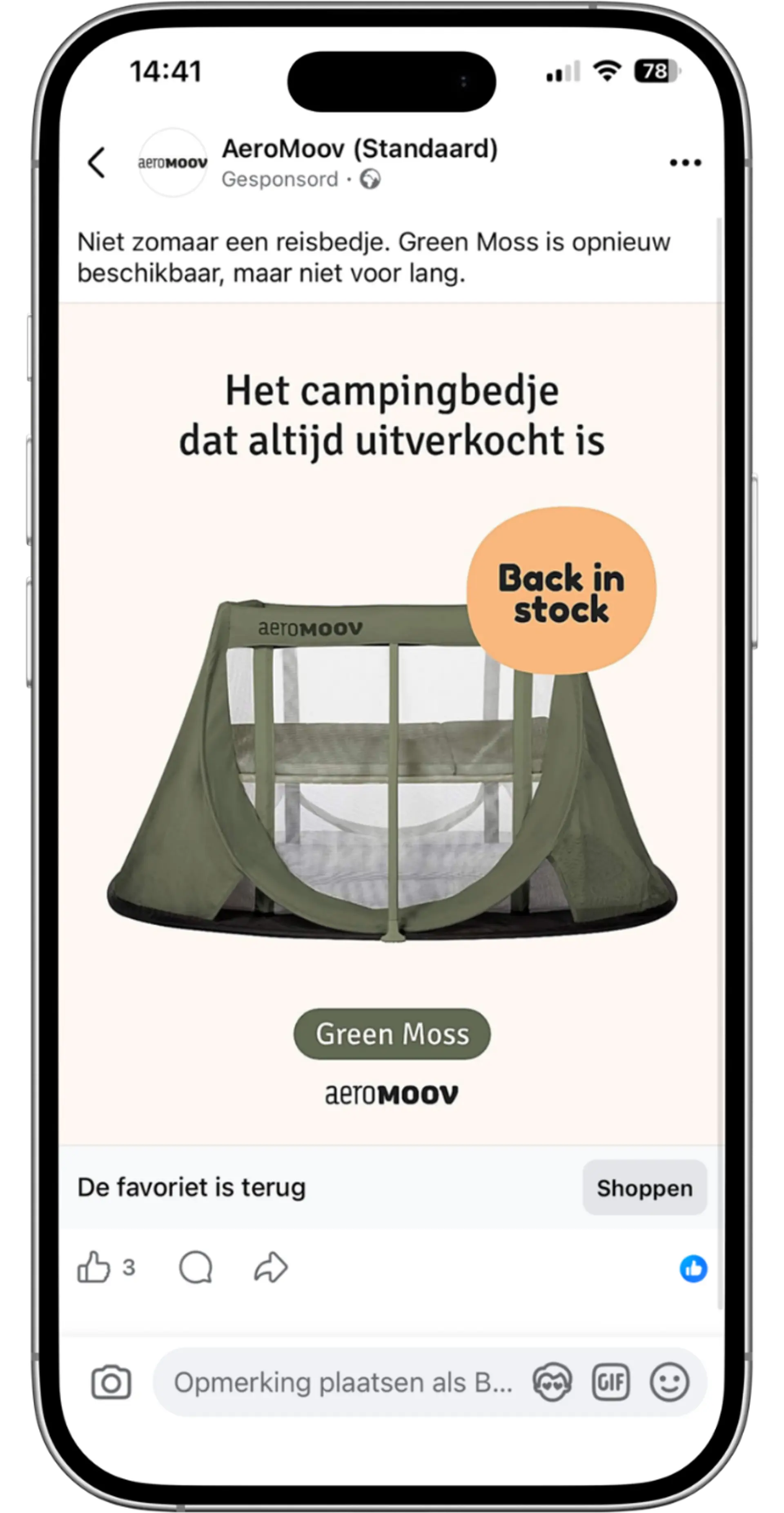 Advertentie AeroMoov