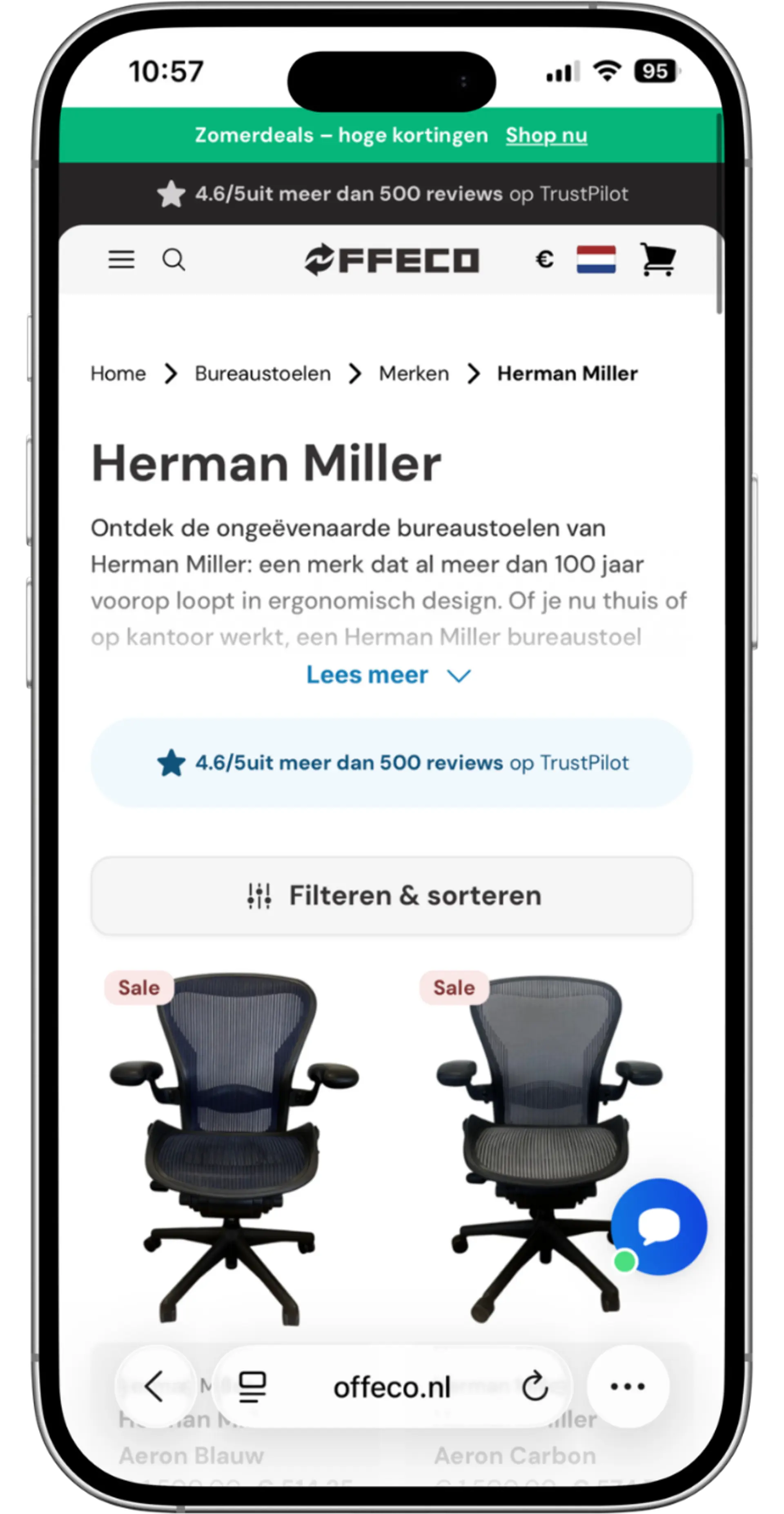 Offeco Product Listing Page
