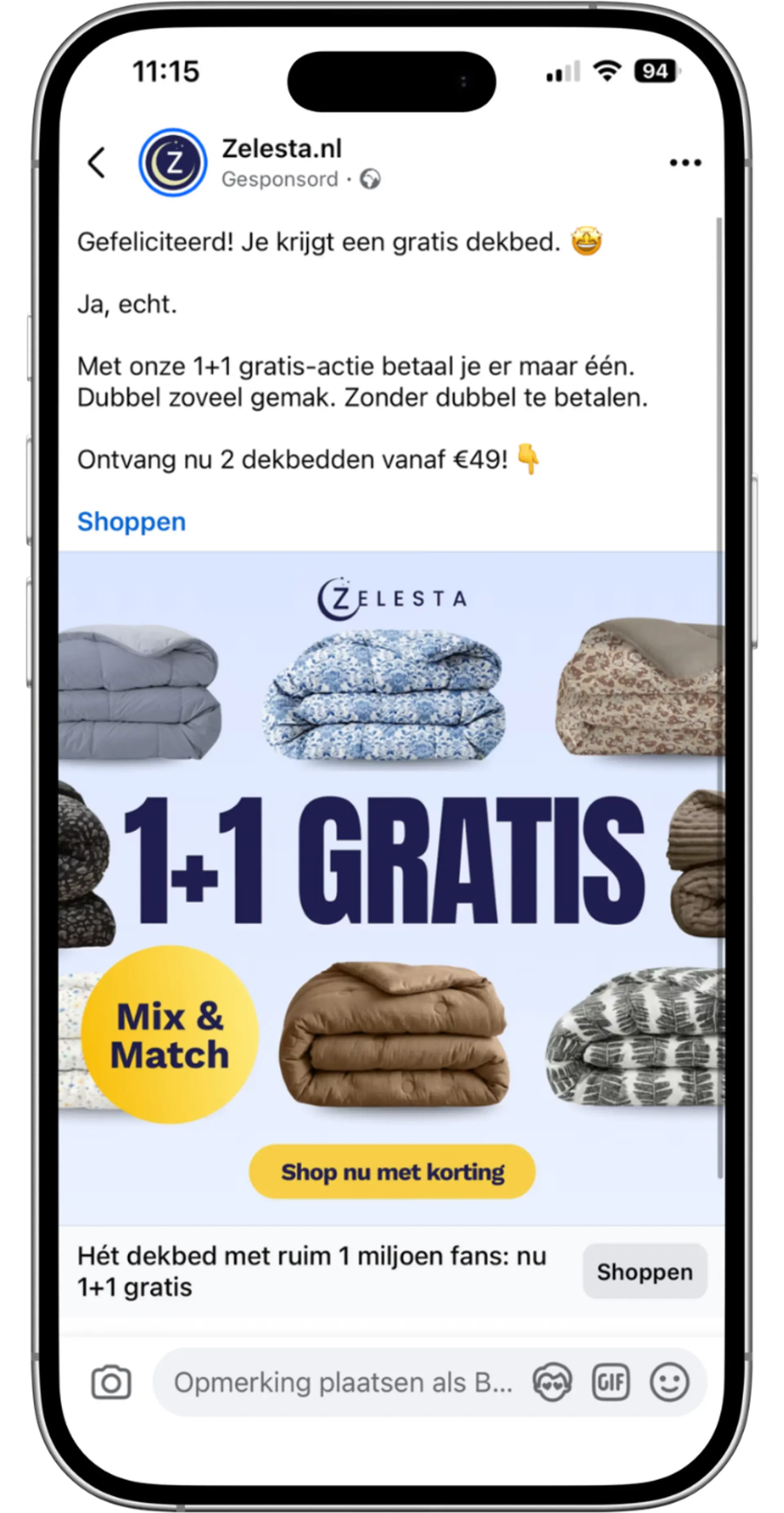 Zelesta ad 1+1 gratis
