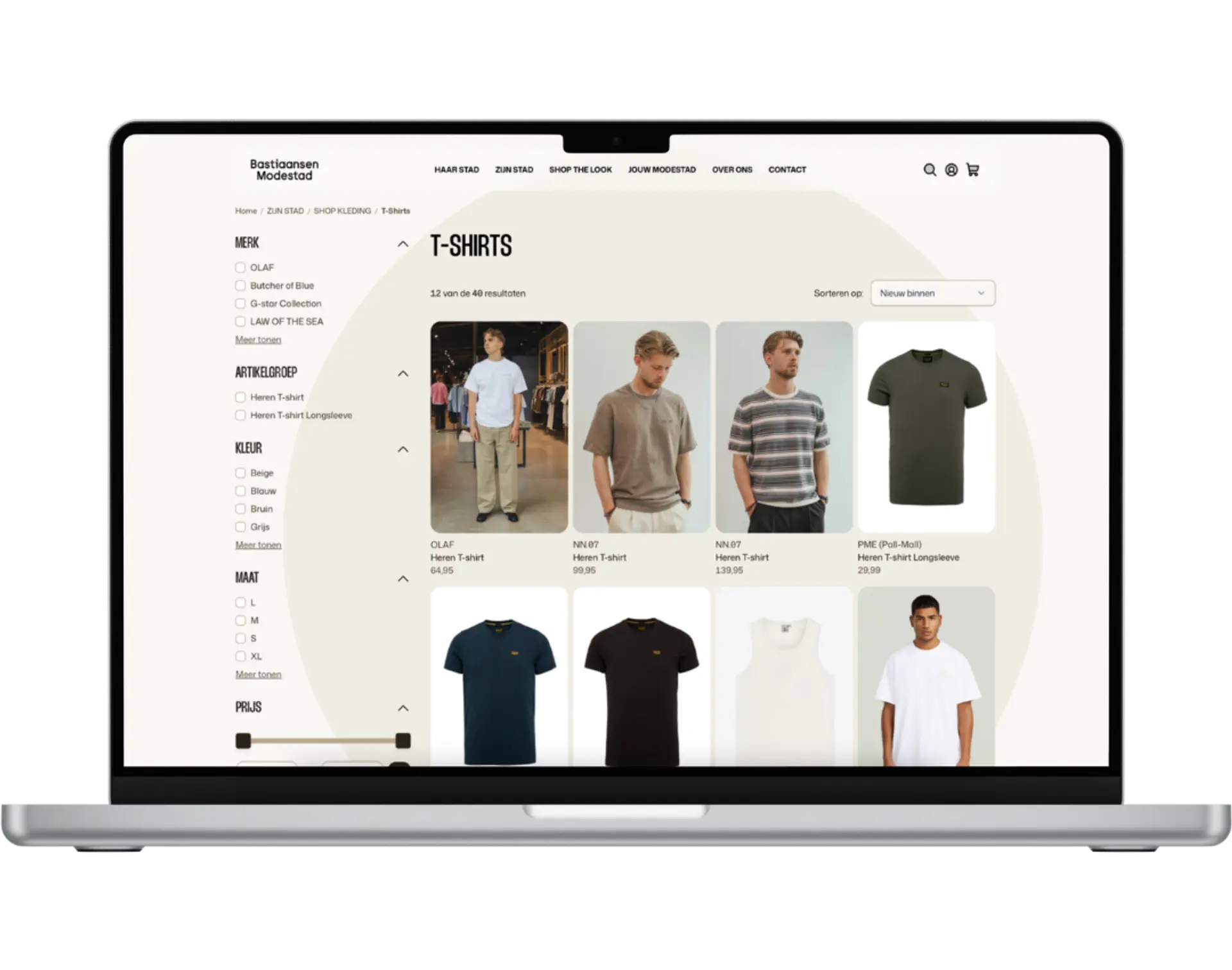 Bastiaansen Mannen t-shirt Product listing page