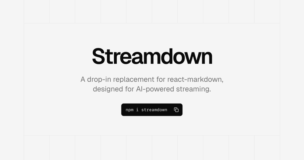 image of Streamdown