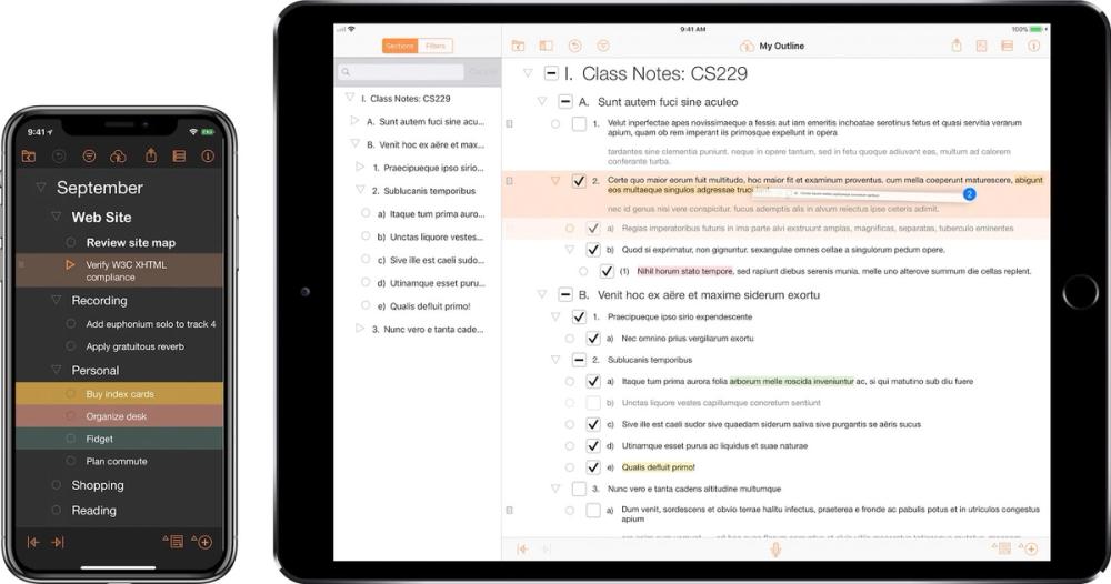 image of OmniOutliner