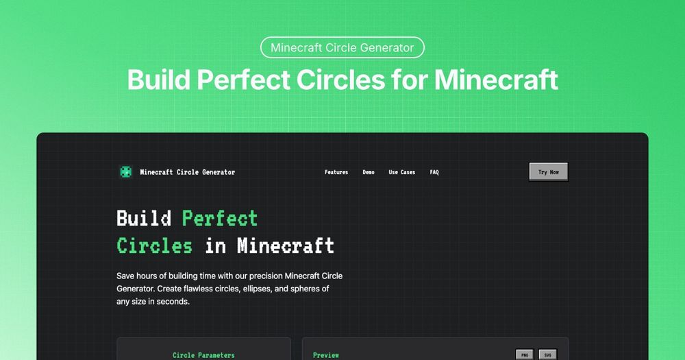 image of Minecraft Circle Generator